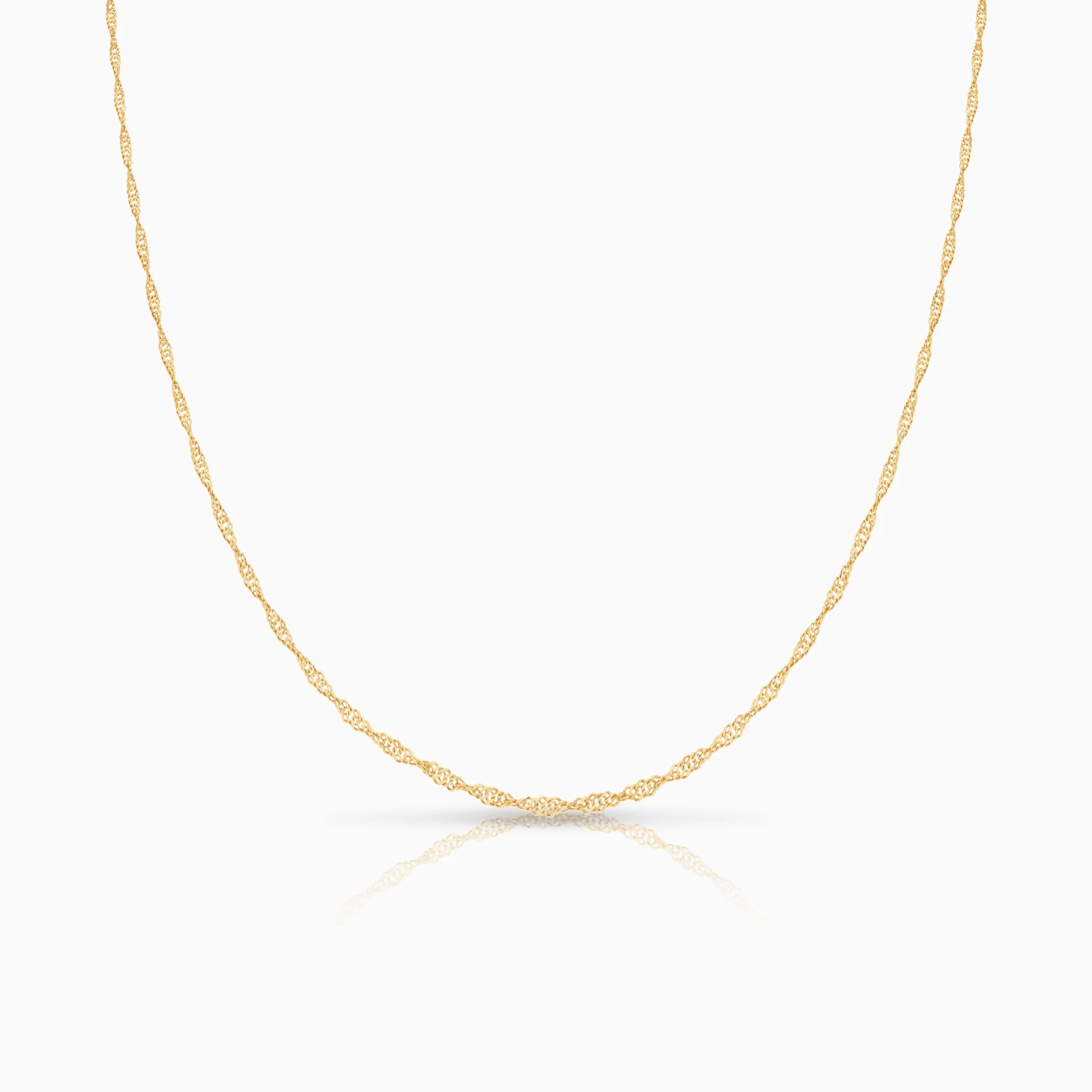 Singapore necklace 41.5cm 18K gold