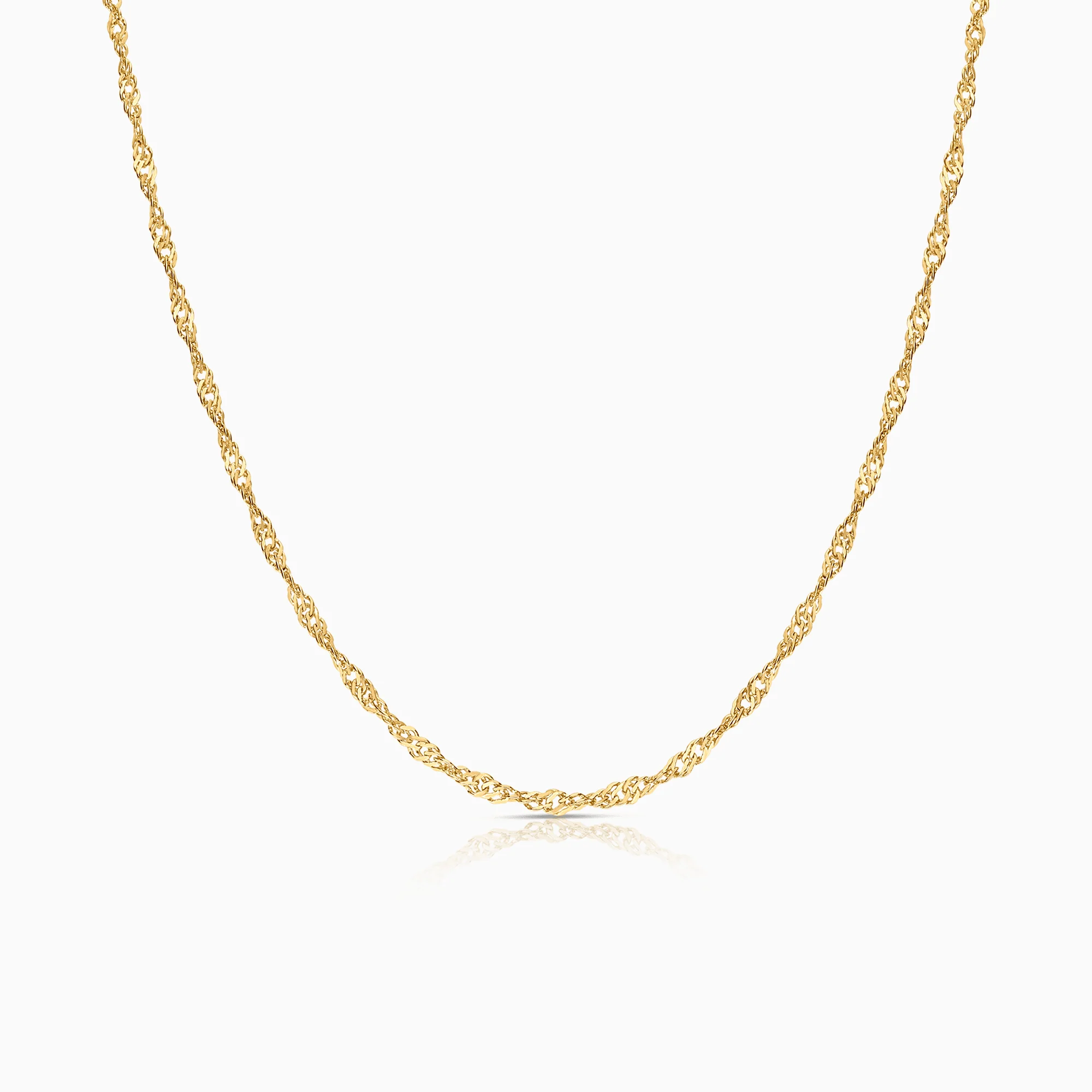 Singapore necklace 4.36g 18K gold