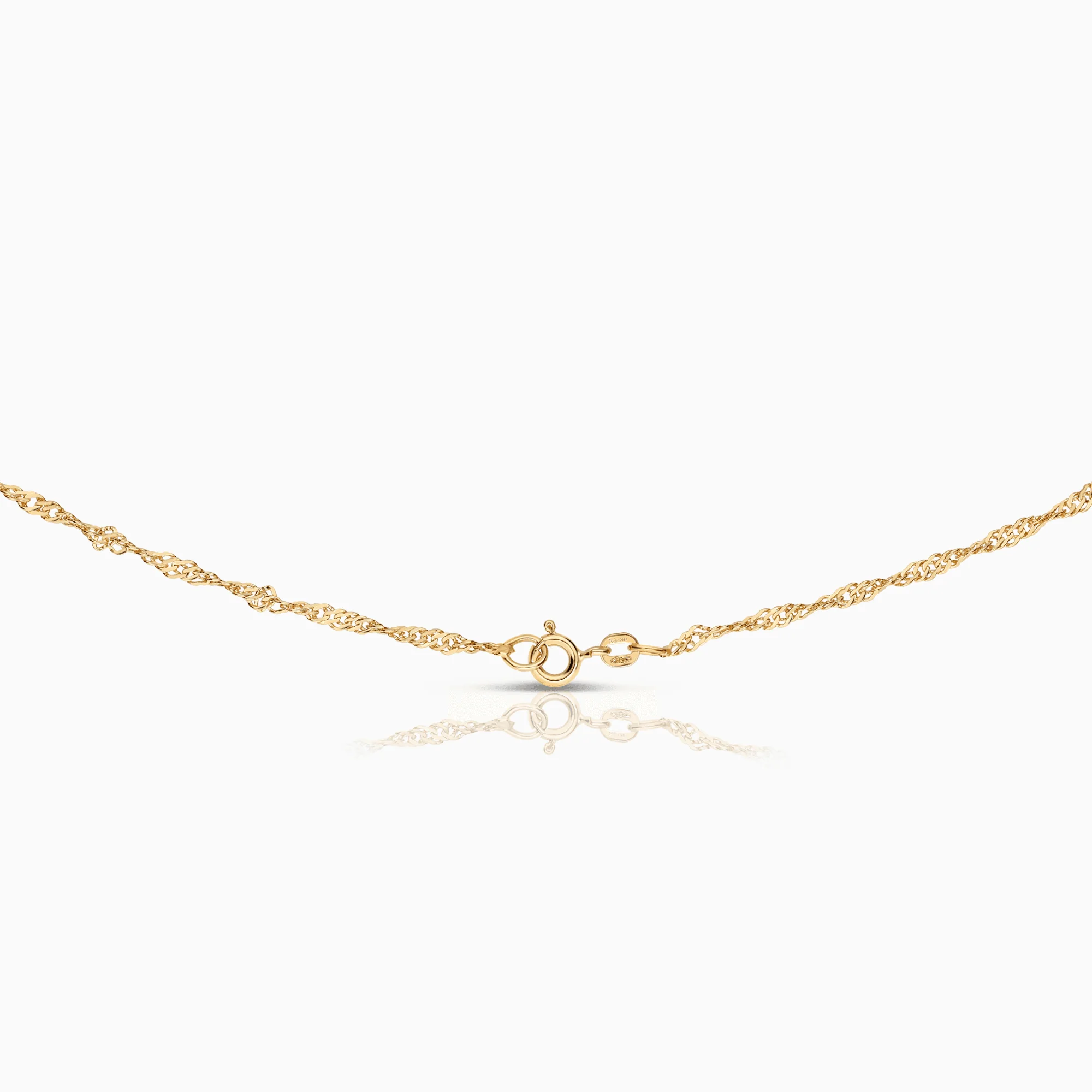 Singapore necklace 4.36g 18K gold - Image 2