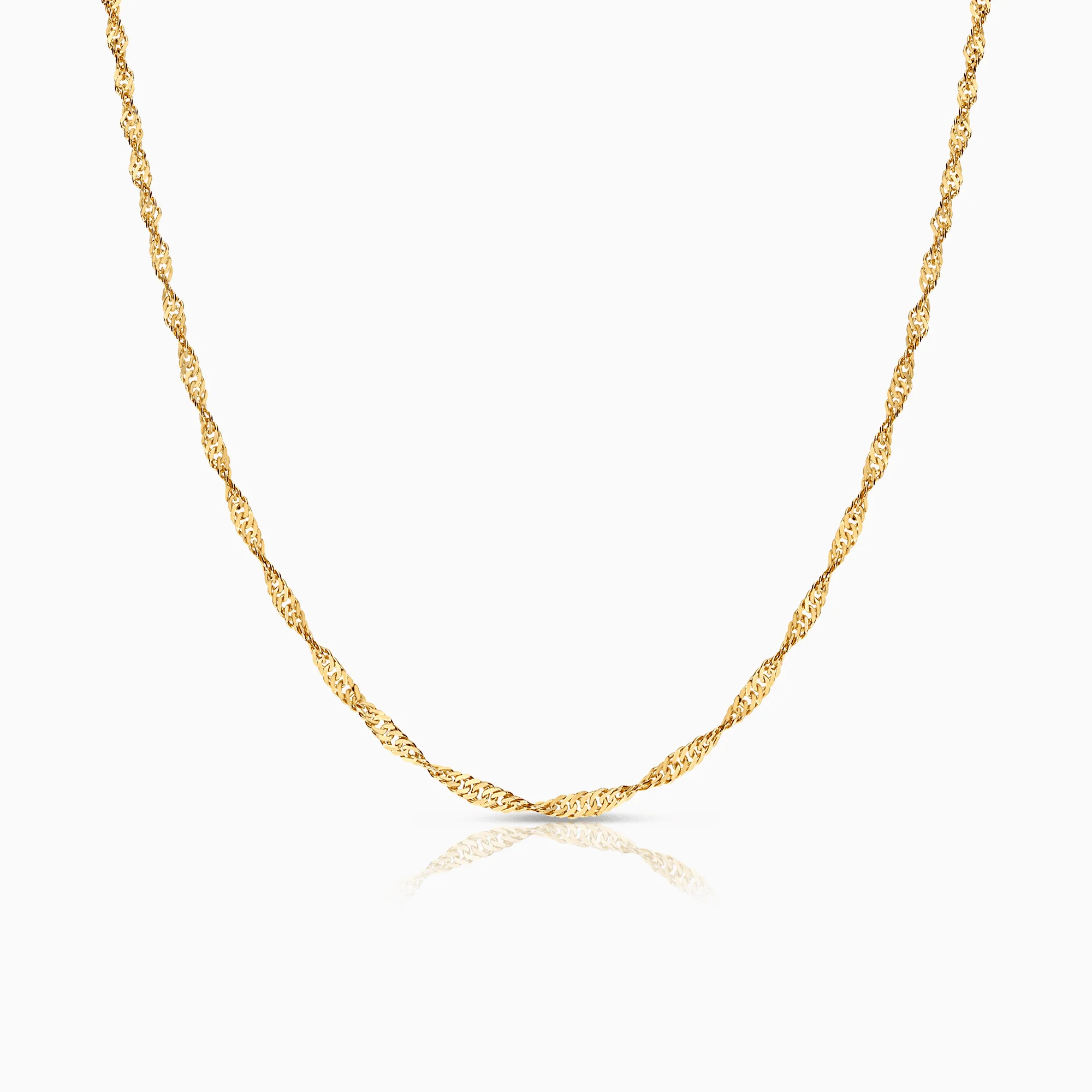 Singapore necklace 4.84g 18K gold