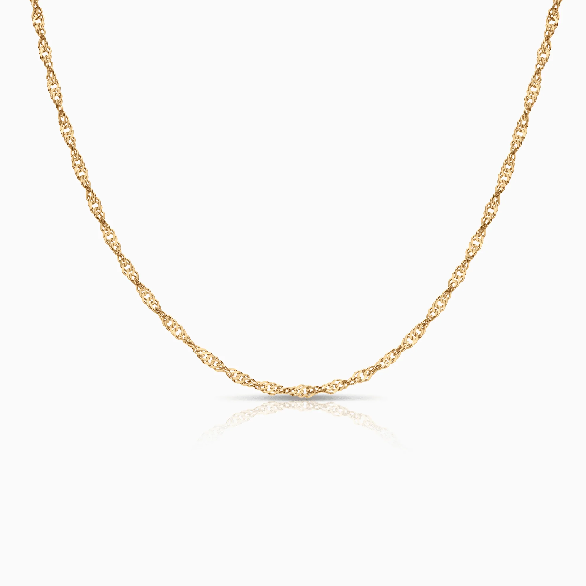 Singapore necklace 4.88g 18K gold