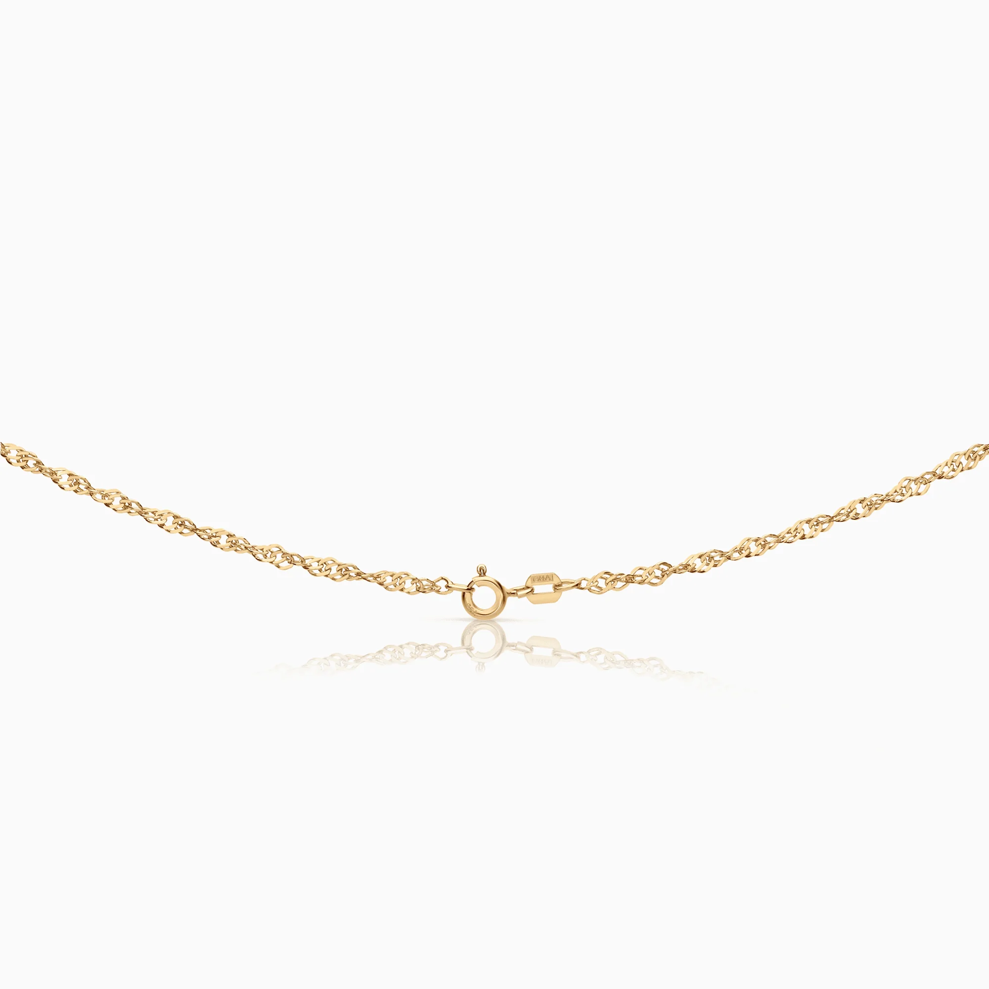 Singapore necklace 4.88g 18K gold - Image 2