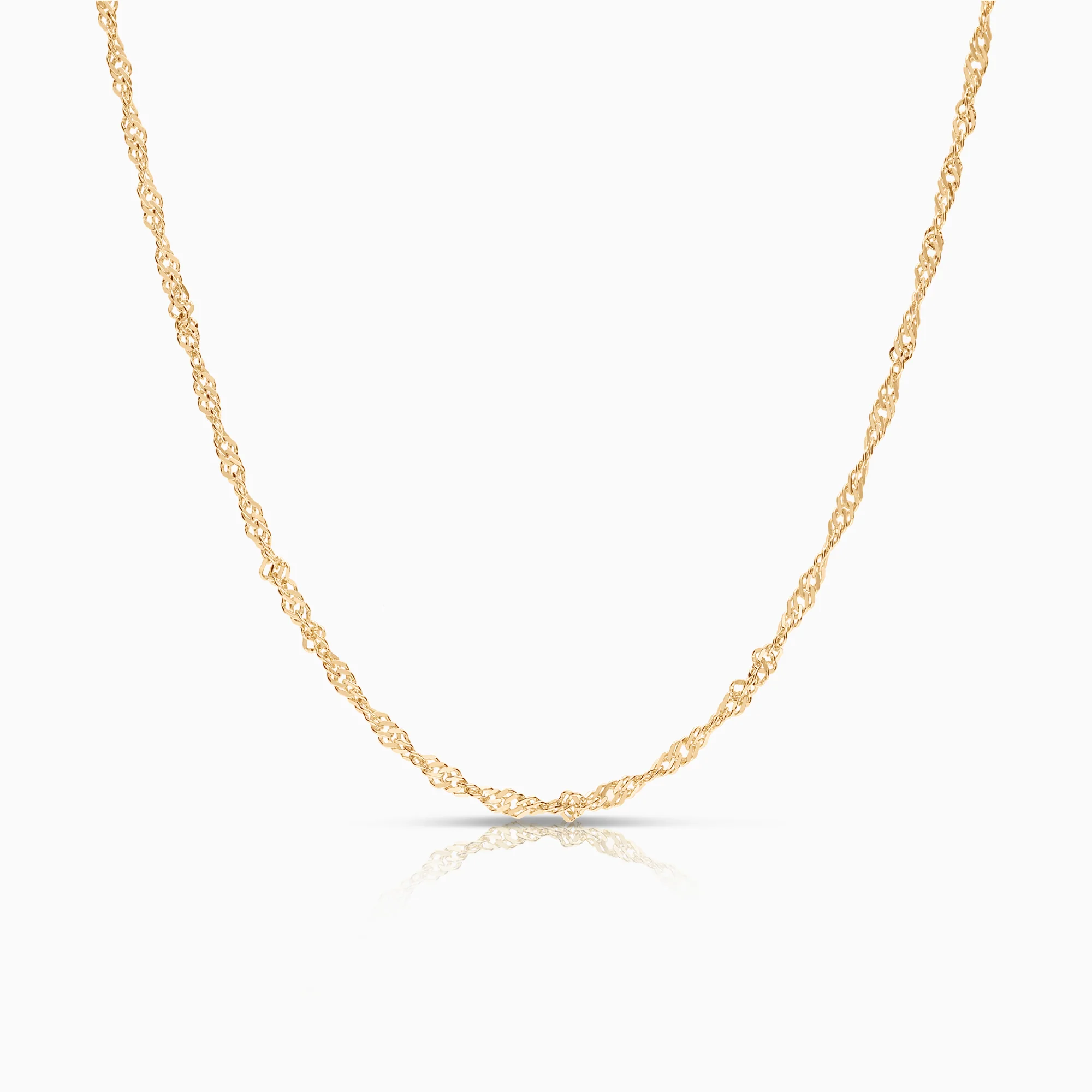 Singapore necklace 5.04g 18K gold