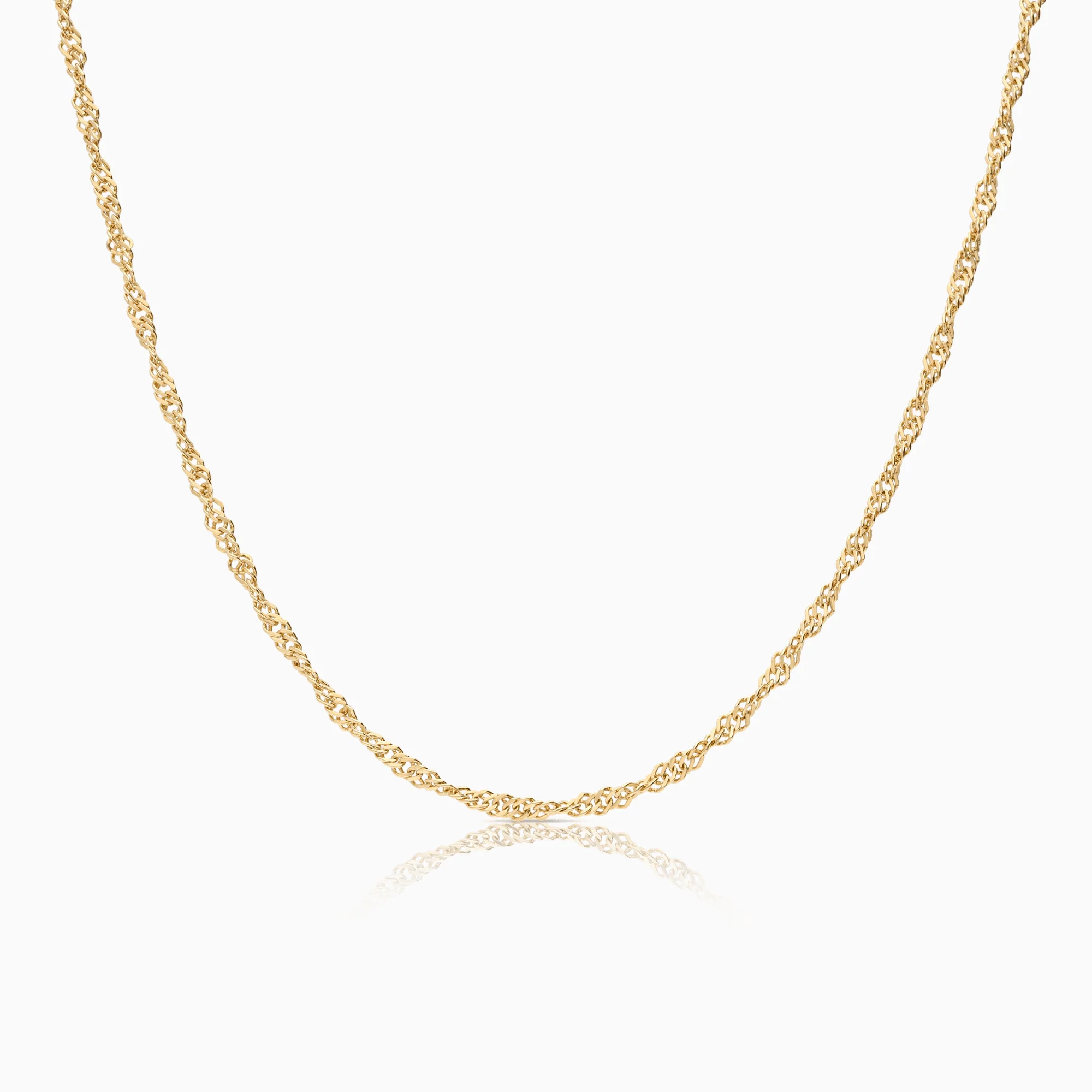 Singapore Necklace 6.34g 18K Gold