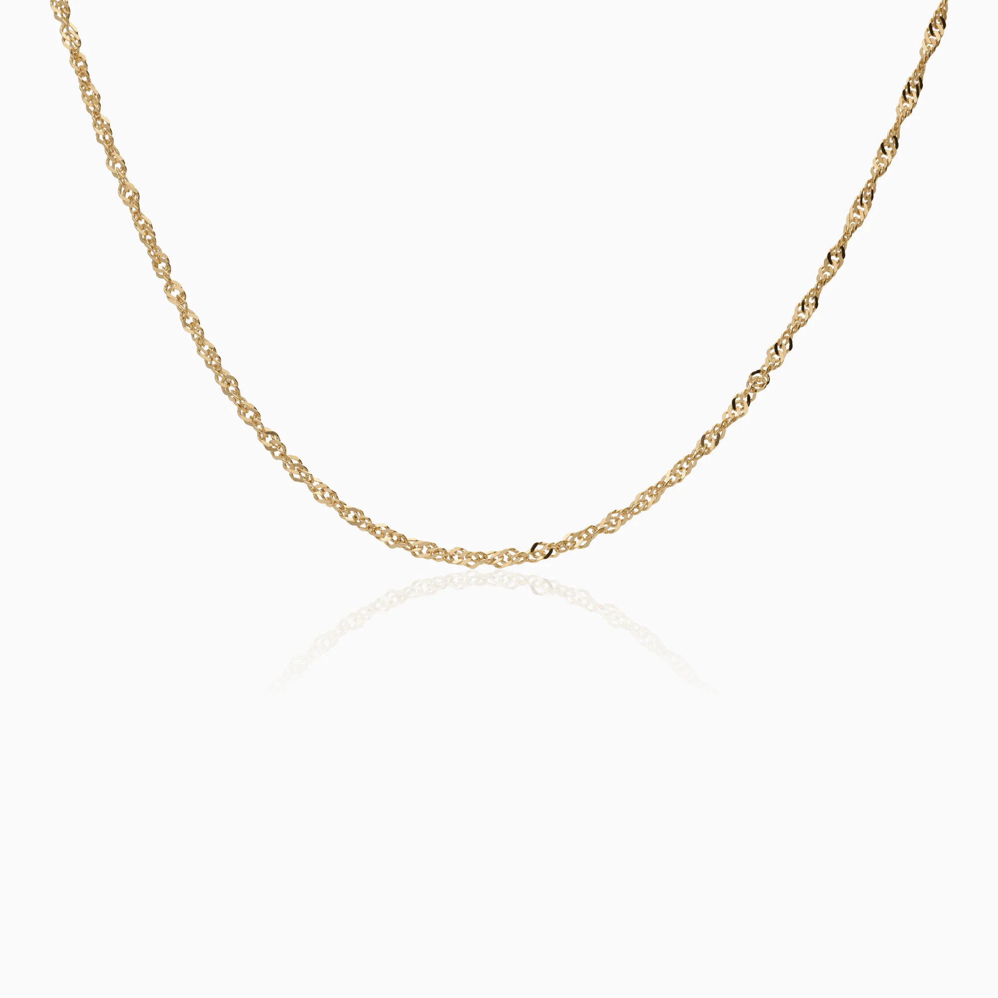 Singapore chain 3.15g 18K gold