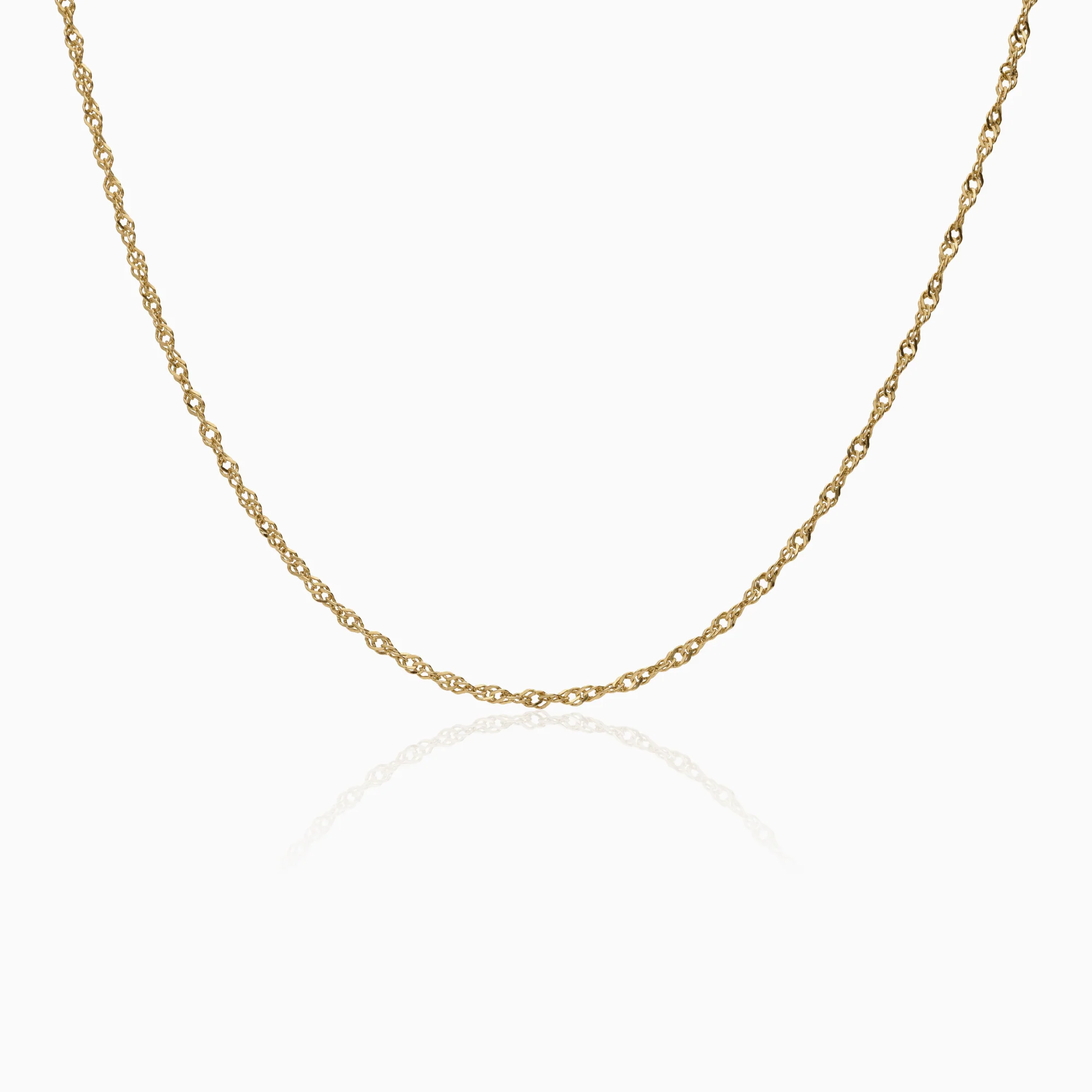 Singapore chain 3.5g 18K gold