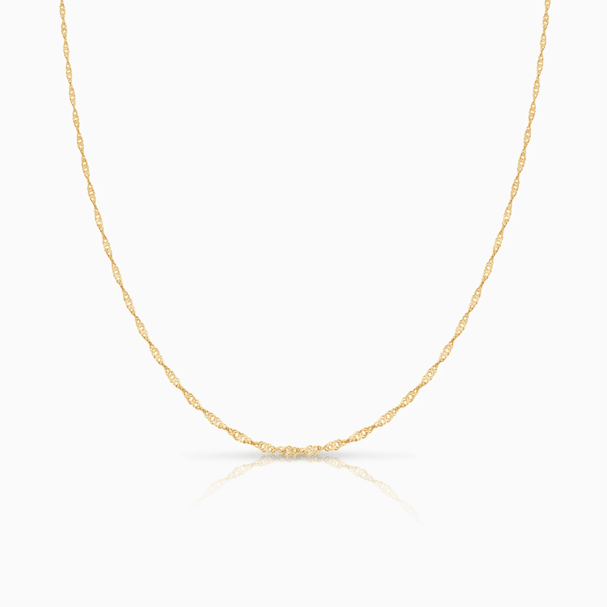 Singapore chain 42.5cm 18K gold