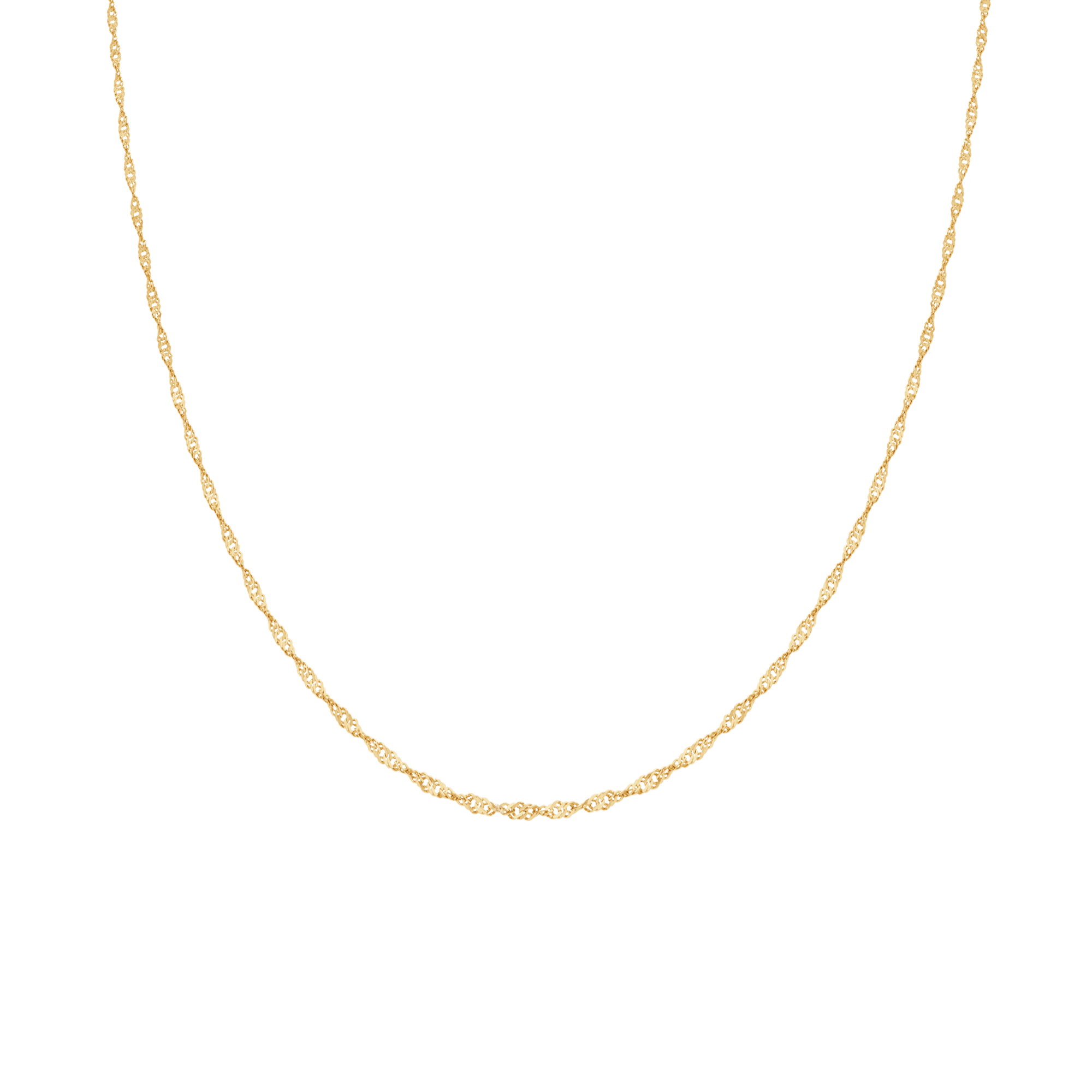 Singapore chain 42.5cm 18K gold - Image 2