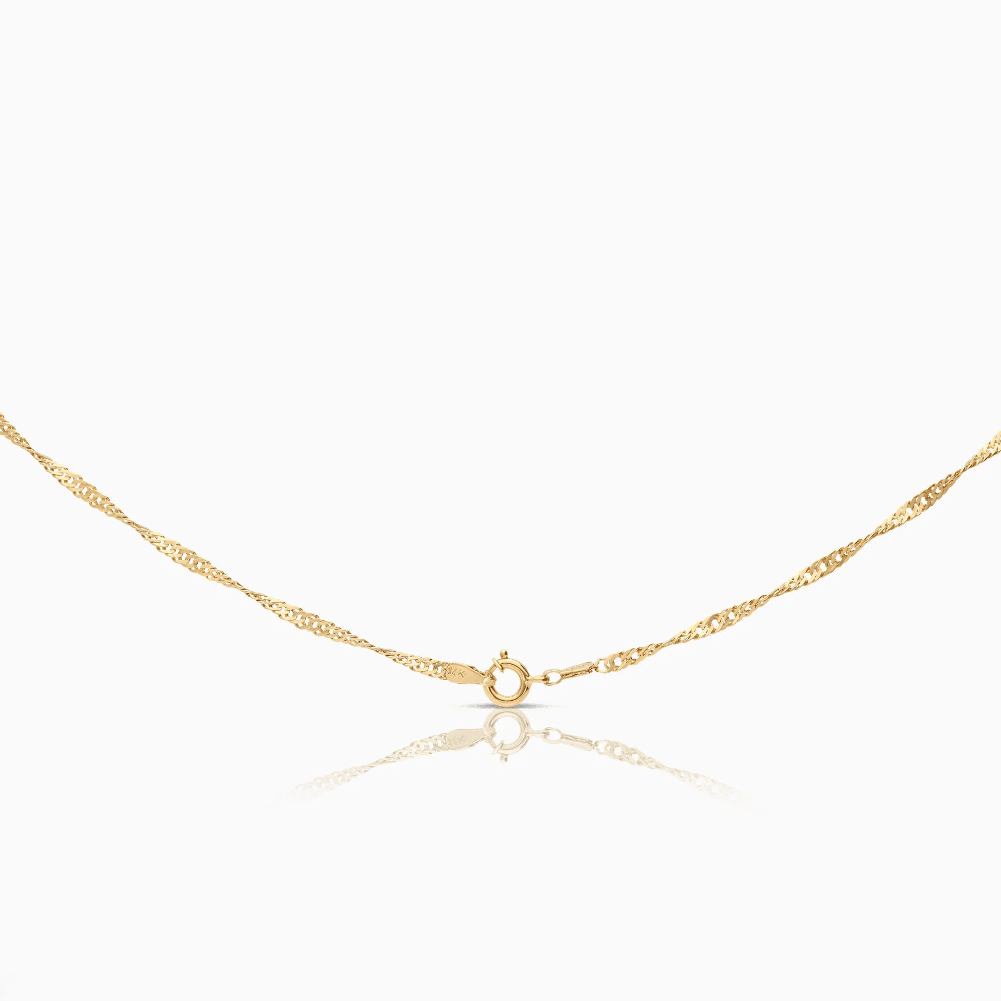 Singapore chain 3.98g 14K gold - Image 2