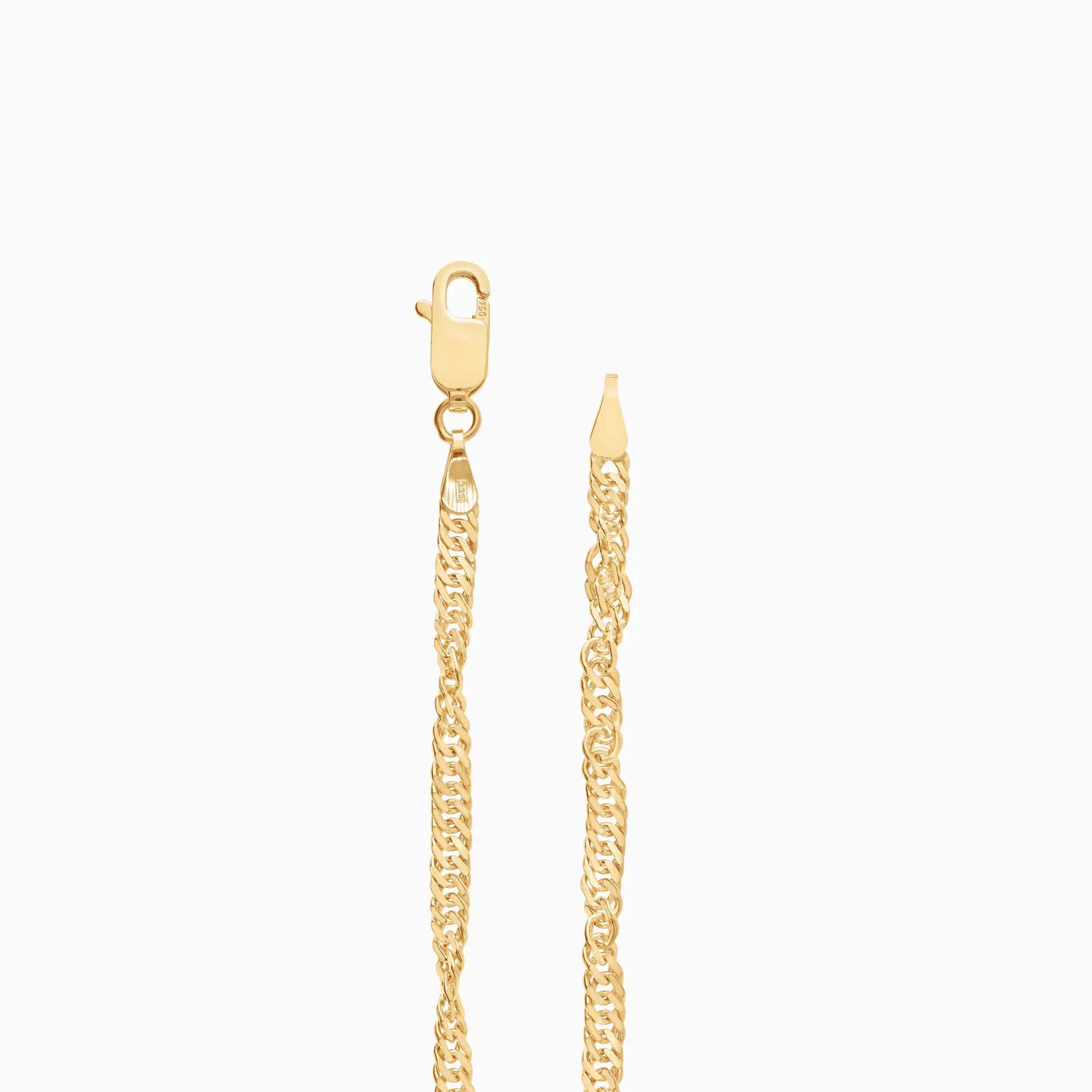 Singapore bracelet 3.34g 18K gold - Image 2