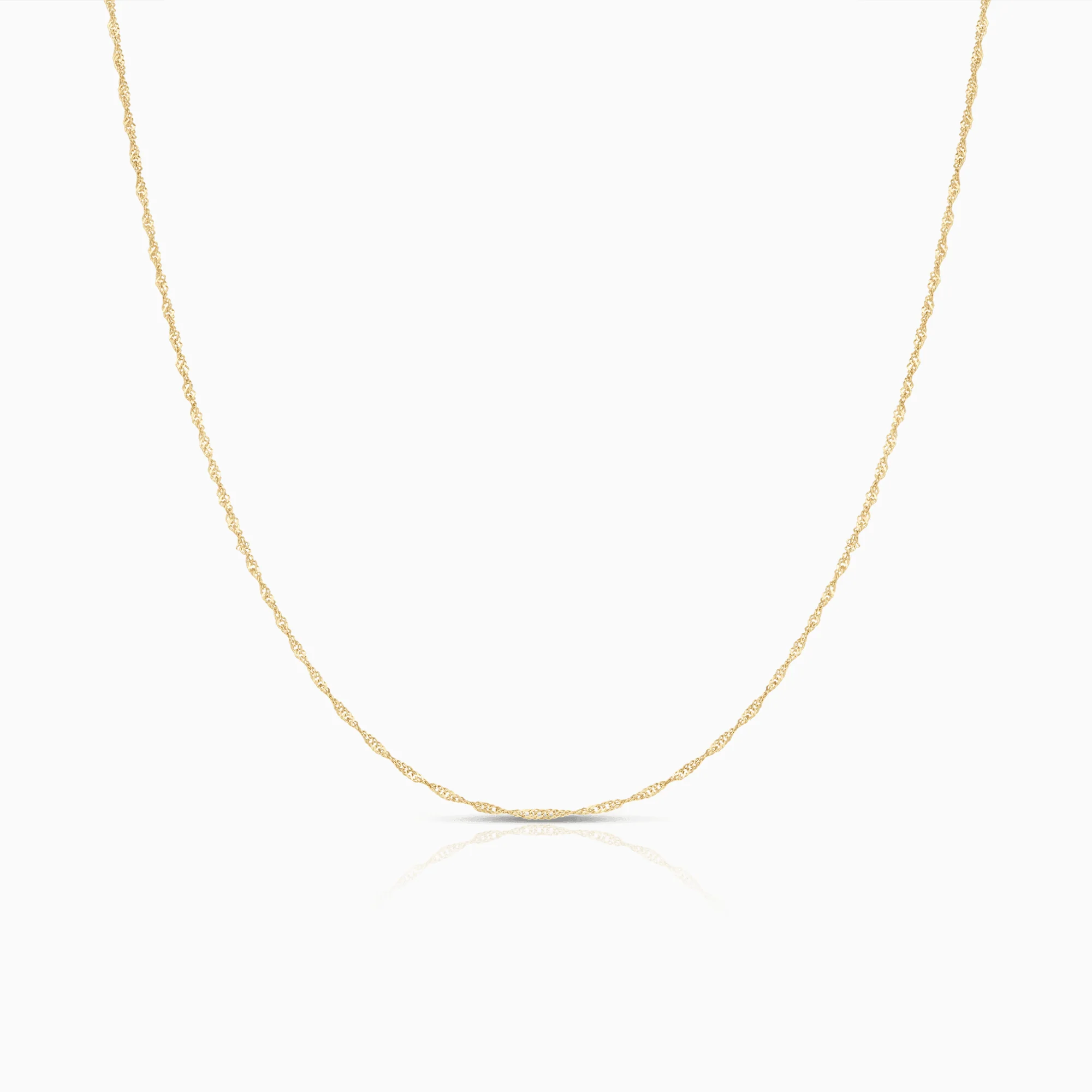 Singapore chain 36cm 18K gold