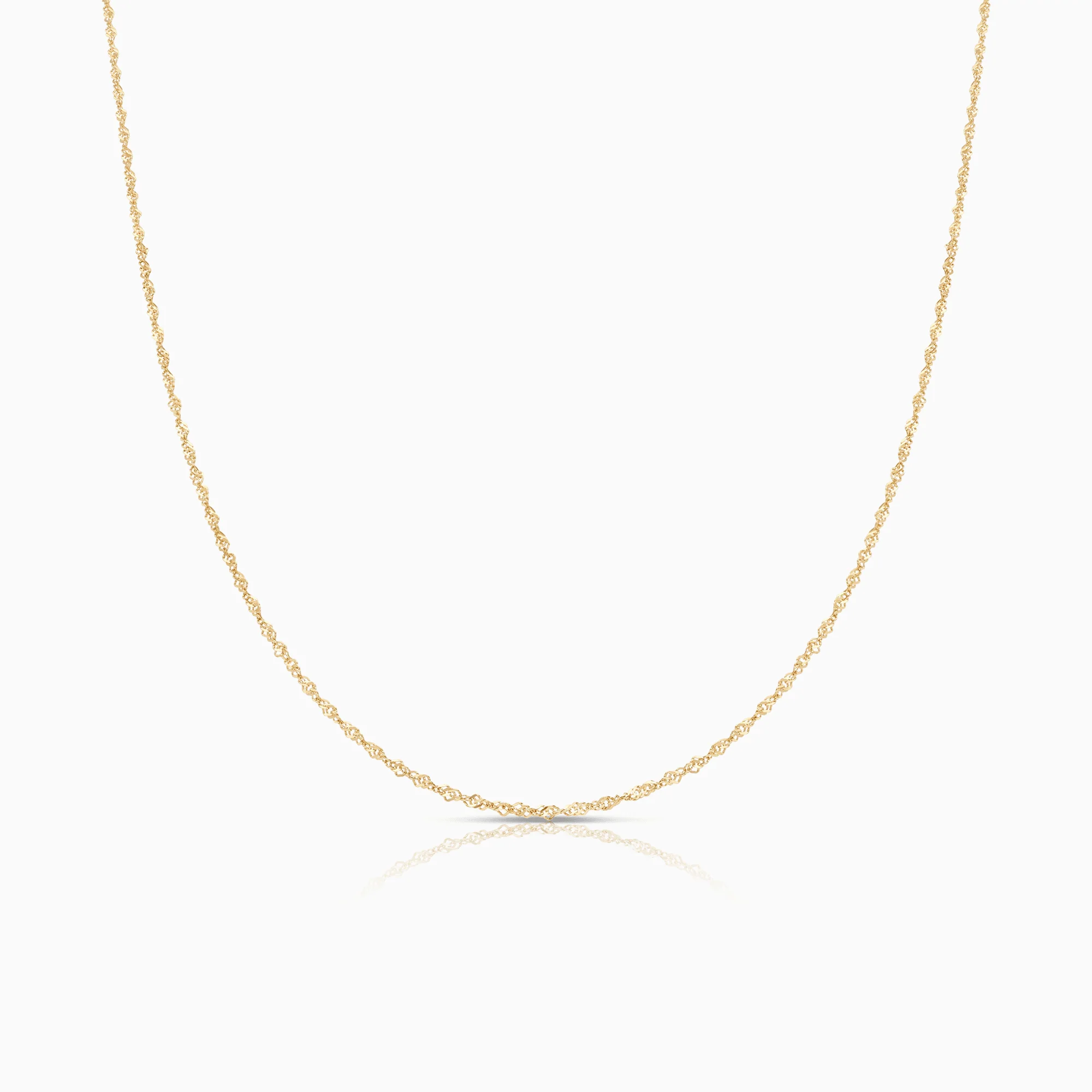 Singapore chain 38cm 18K gold