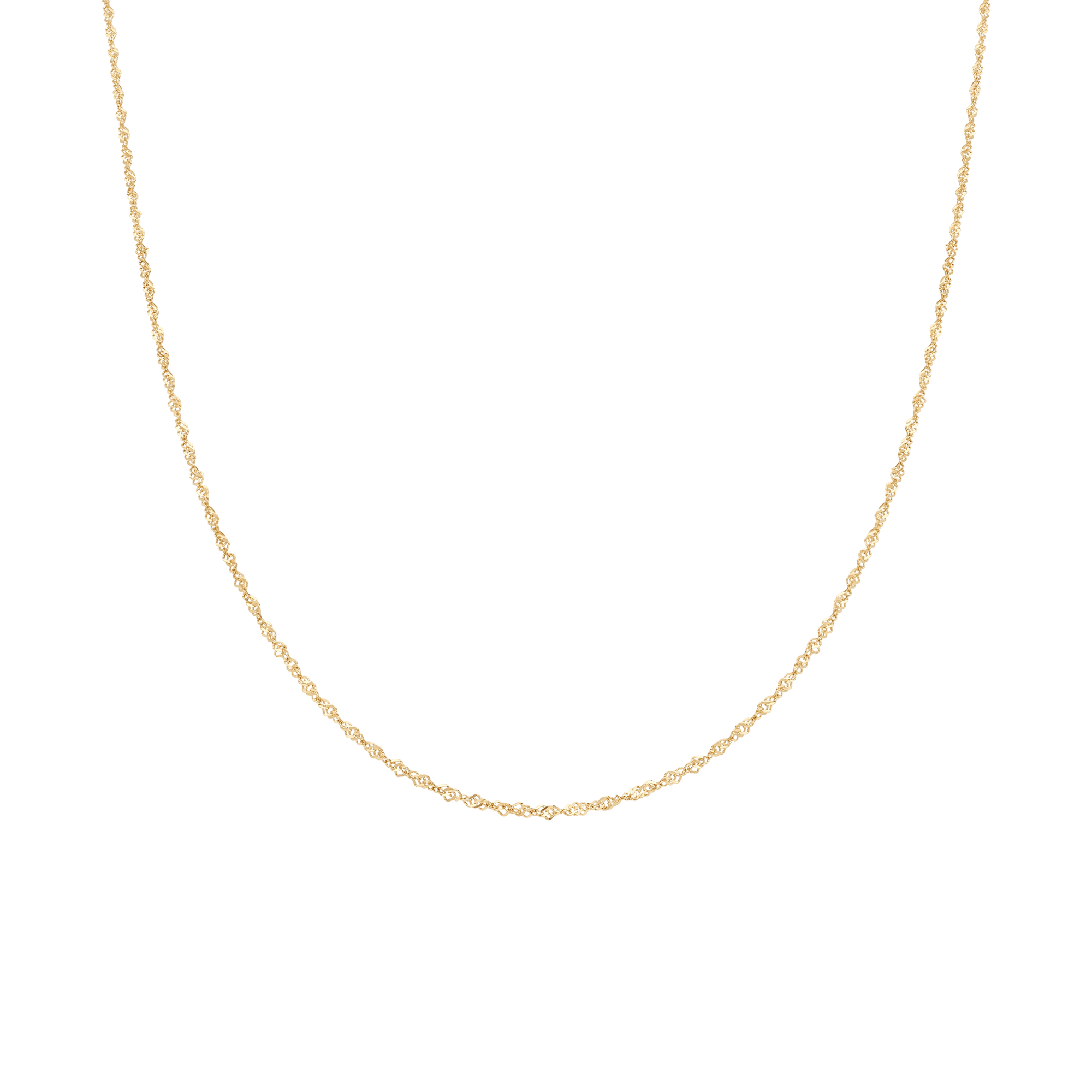 Singapore chain 38cm 18K gold - Image 2