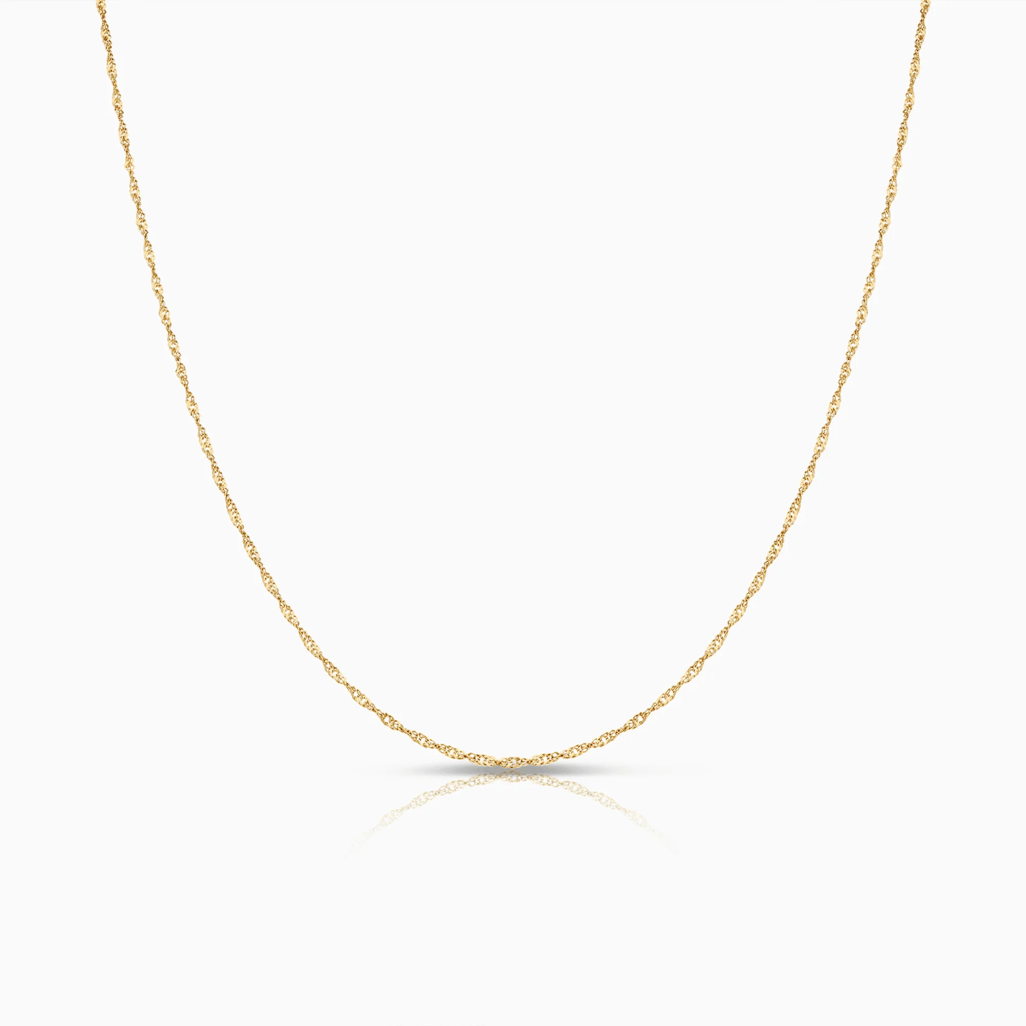 Singapore chain 38cm 18K gold