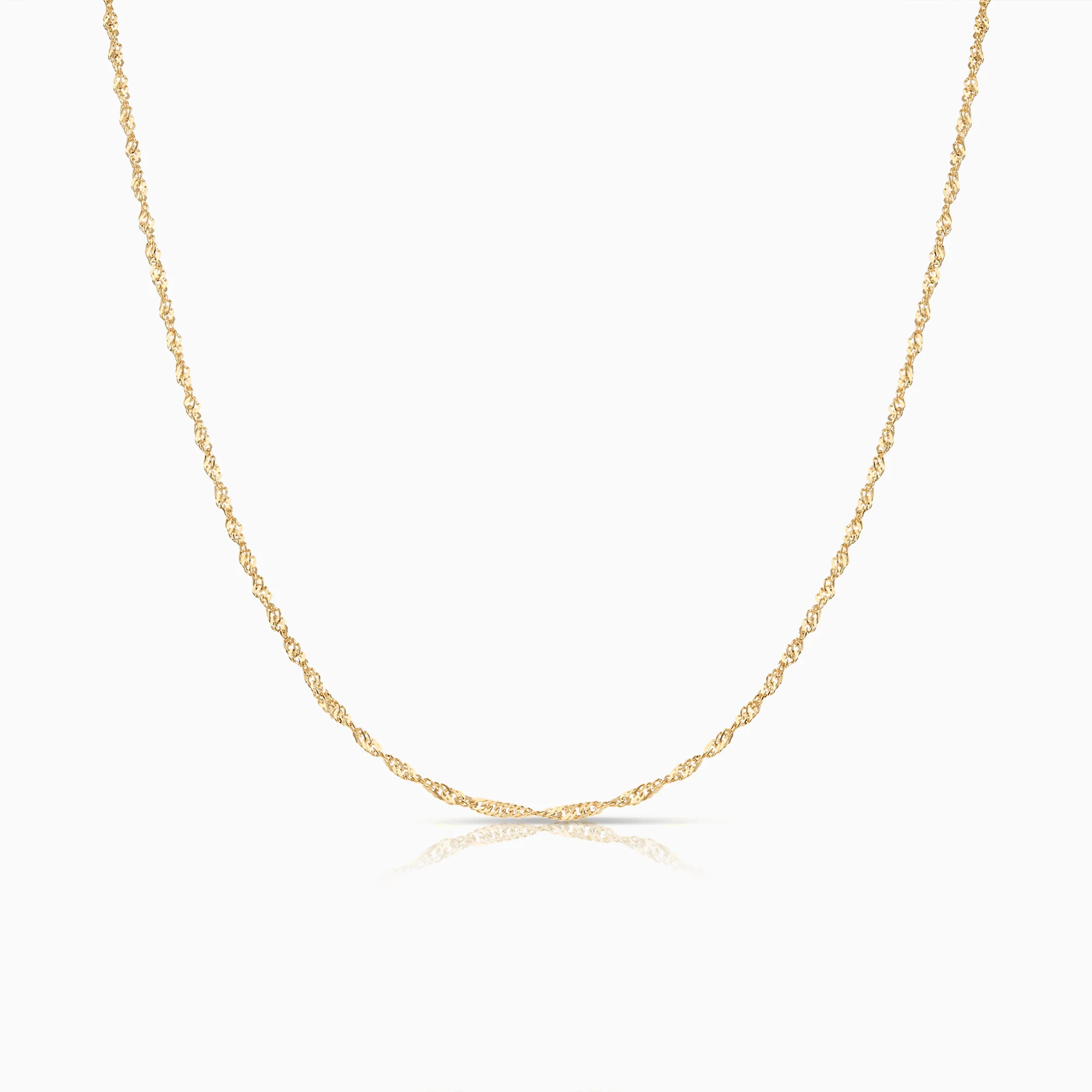 Singapore chain 40cm 18K gold