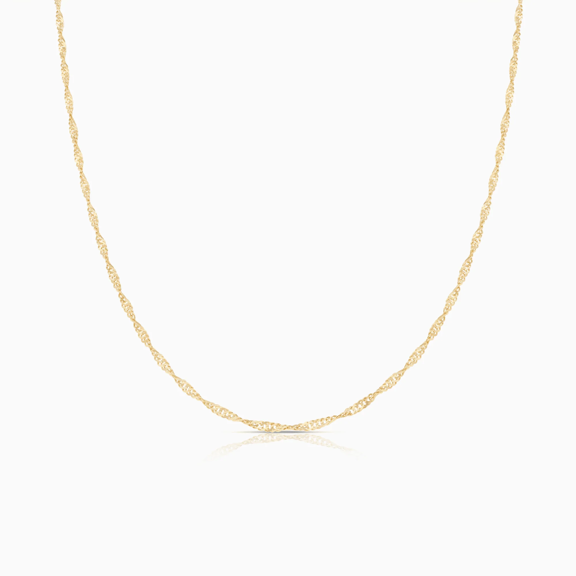 Singapore chain 40cm 18K gold