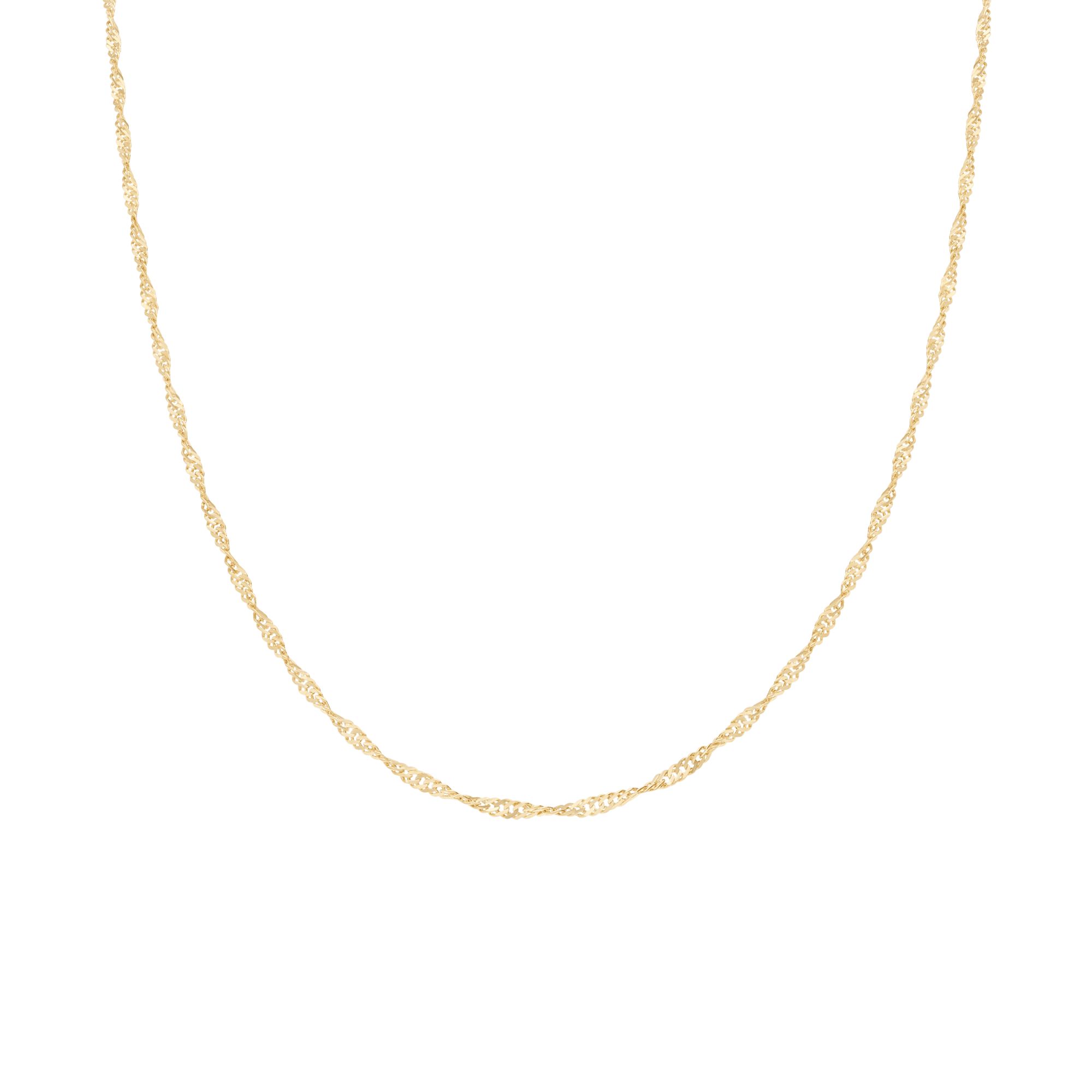 Singapore chain 40cm 18K gold - Image 2