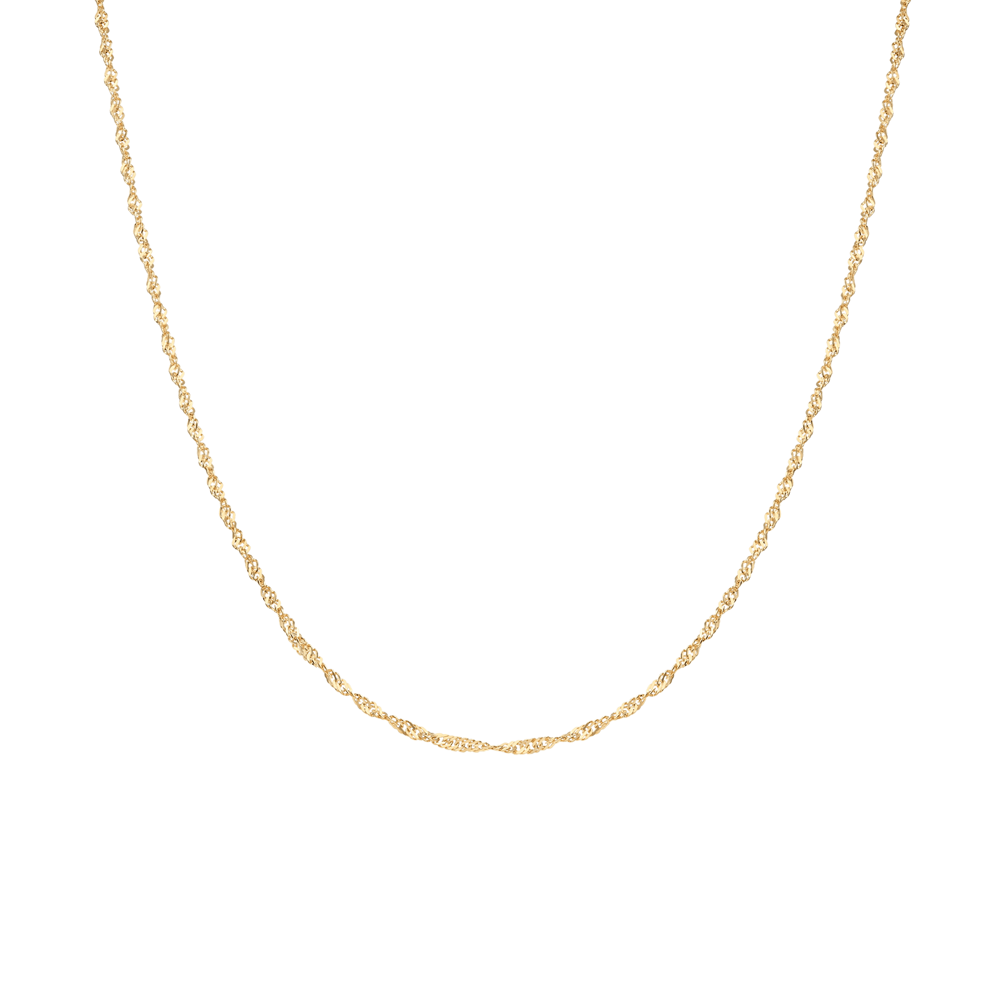 Singapore chain 40cm 18K gold - Image 2