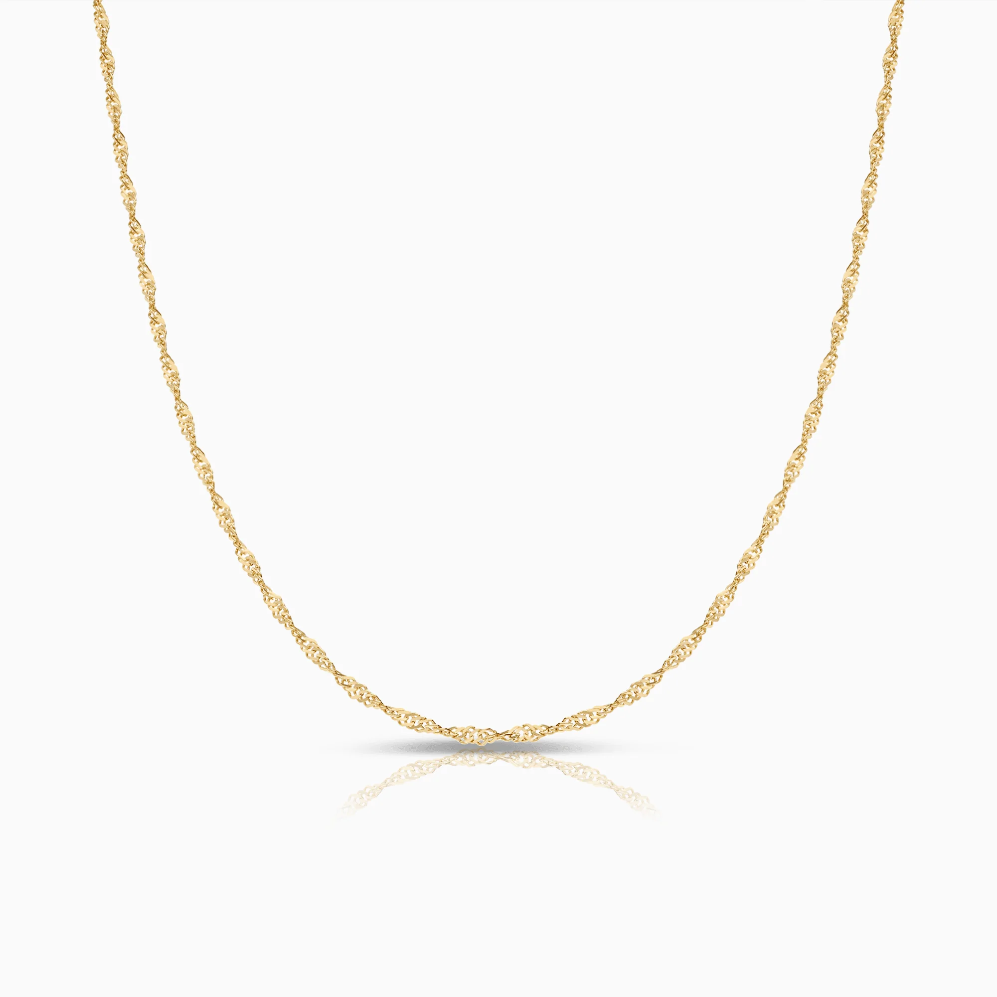 Singapore chain 41.5cm 18K gold