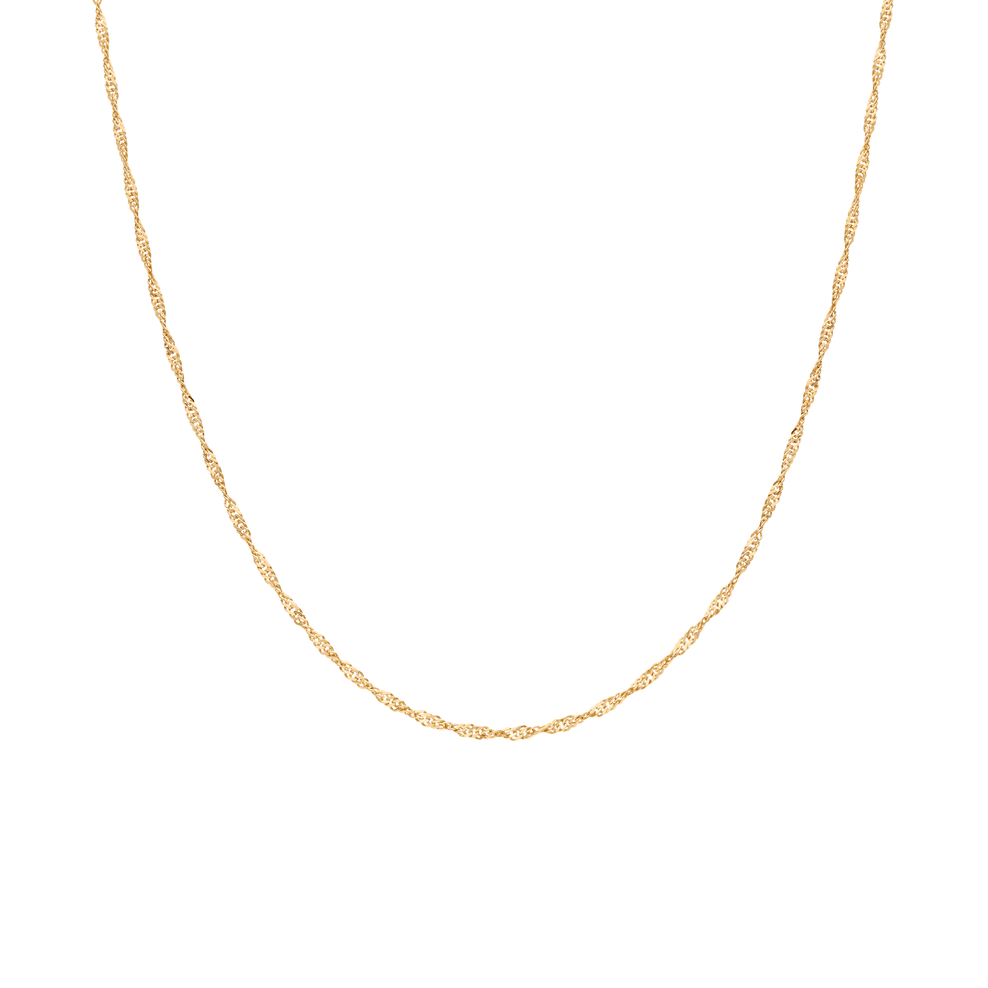 Singapore chain 41.5cm 18K gold - Image 2