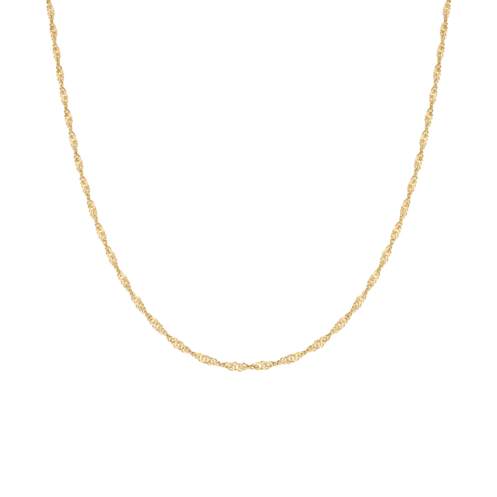 Singapore chain 41.5cm 18K gold - Image 2