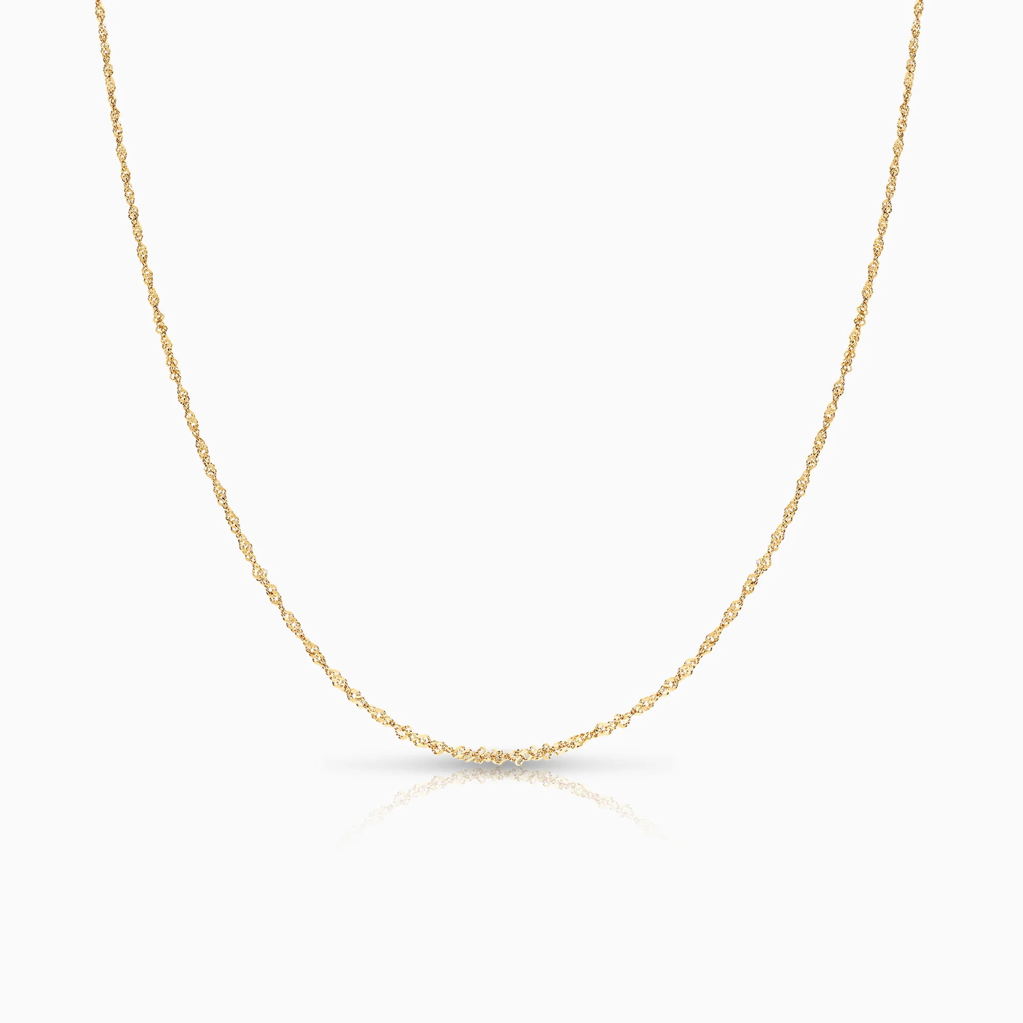 Singapore chain 41.5cm 18K gold