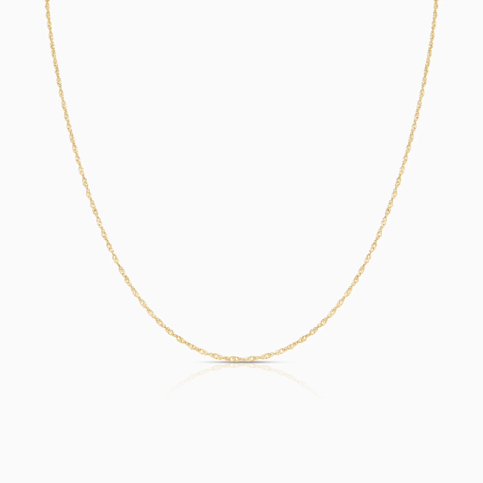 Singapore chain 41cm 18K gold