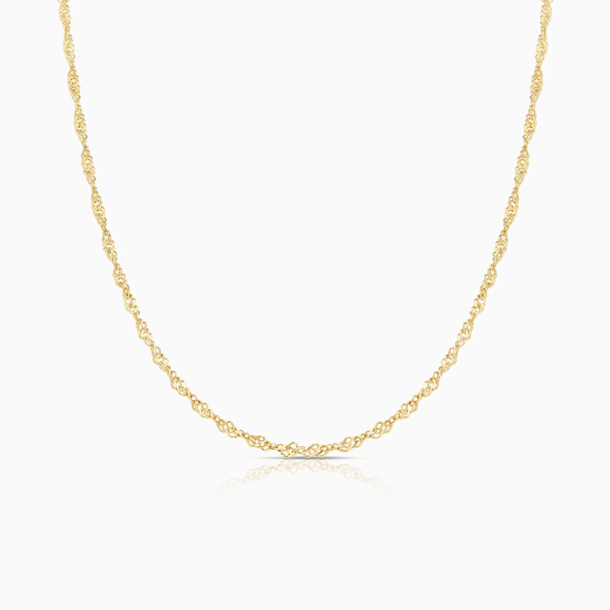 Singapore chain 41cm 18K gold