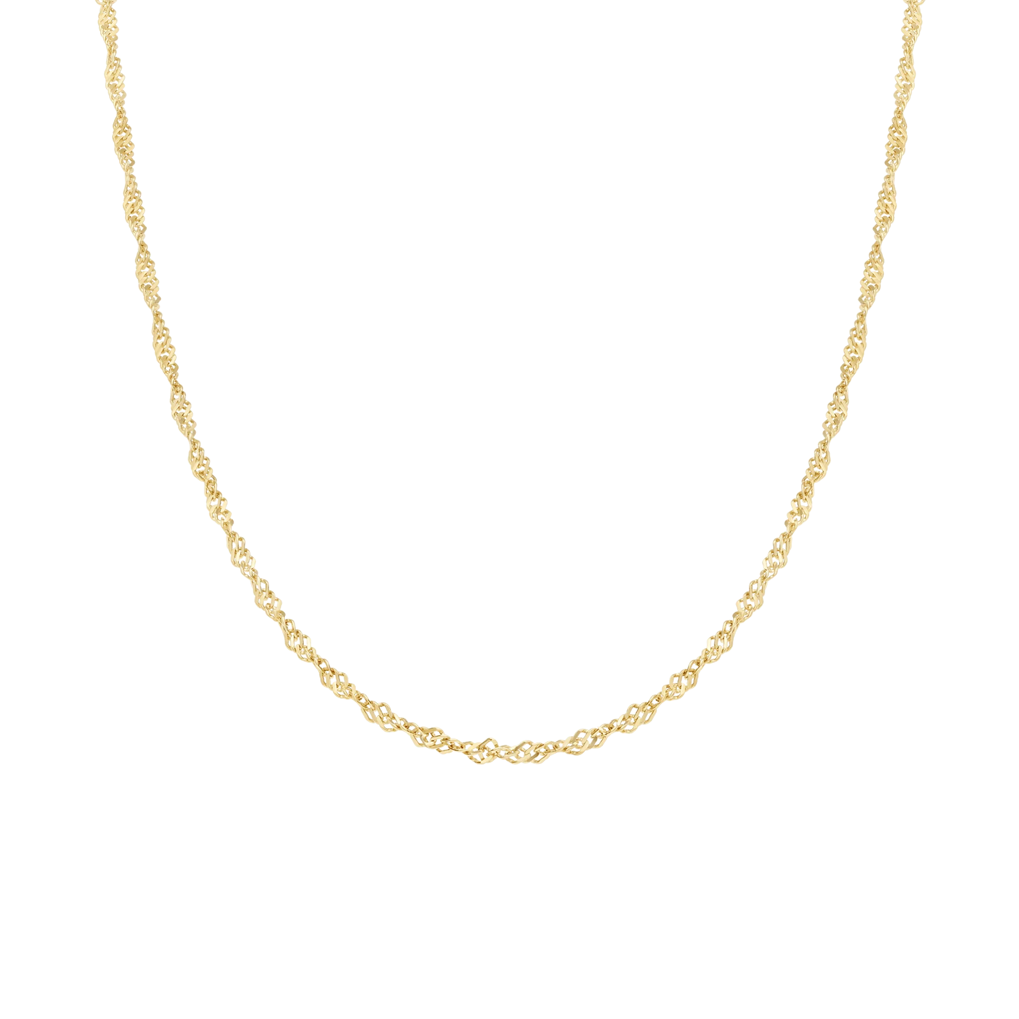 Singapore chain 41cm 18K gold - Image 2