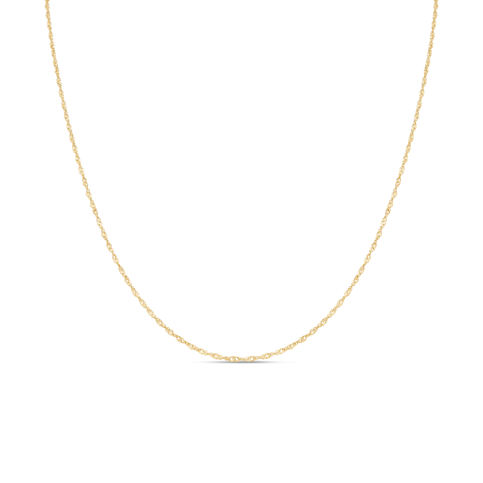 Singapore chain 41cm 18K gold - Image 2