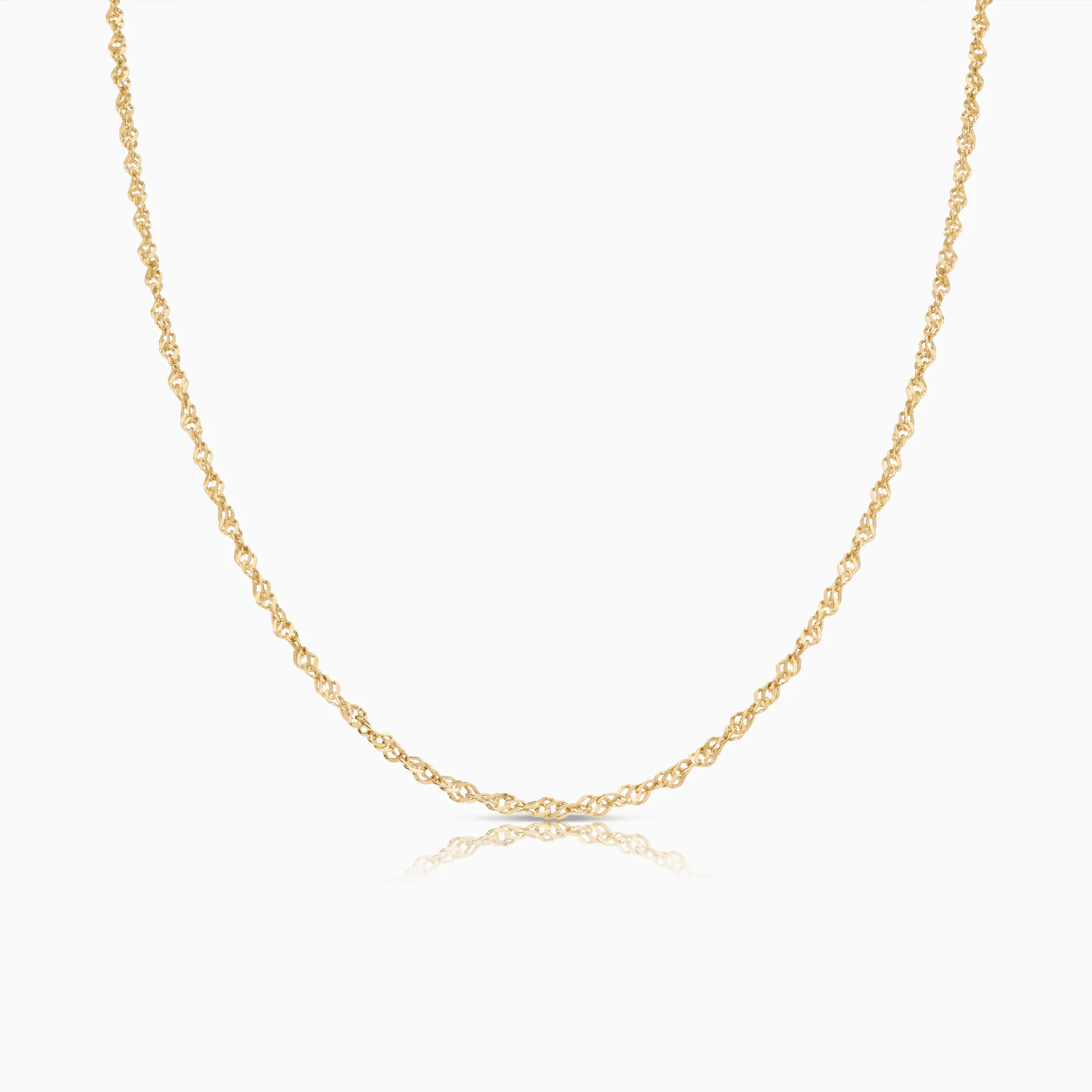 Singapore chain 42.5cm 18K gold