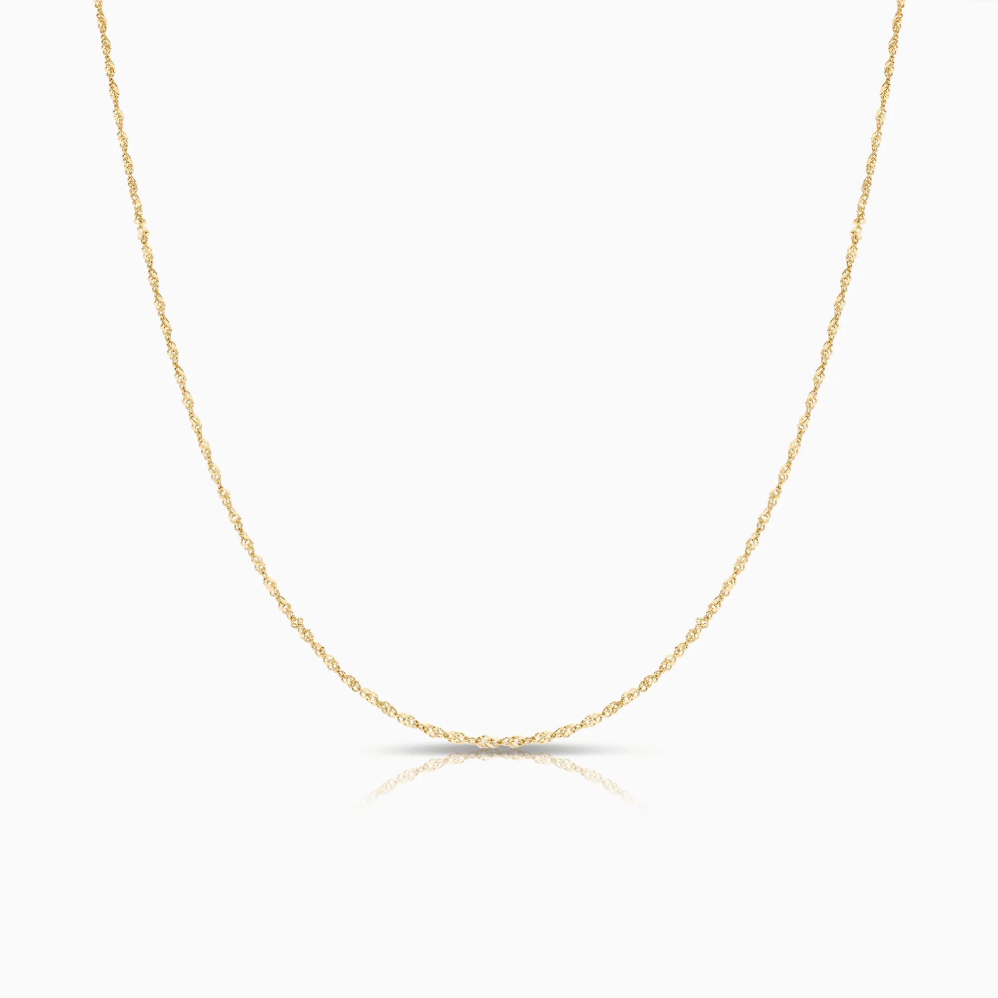 Singapore chain 42.5cm 18K gold