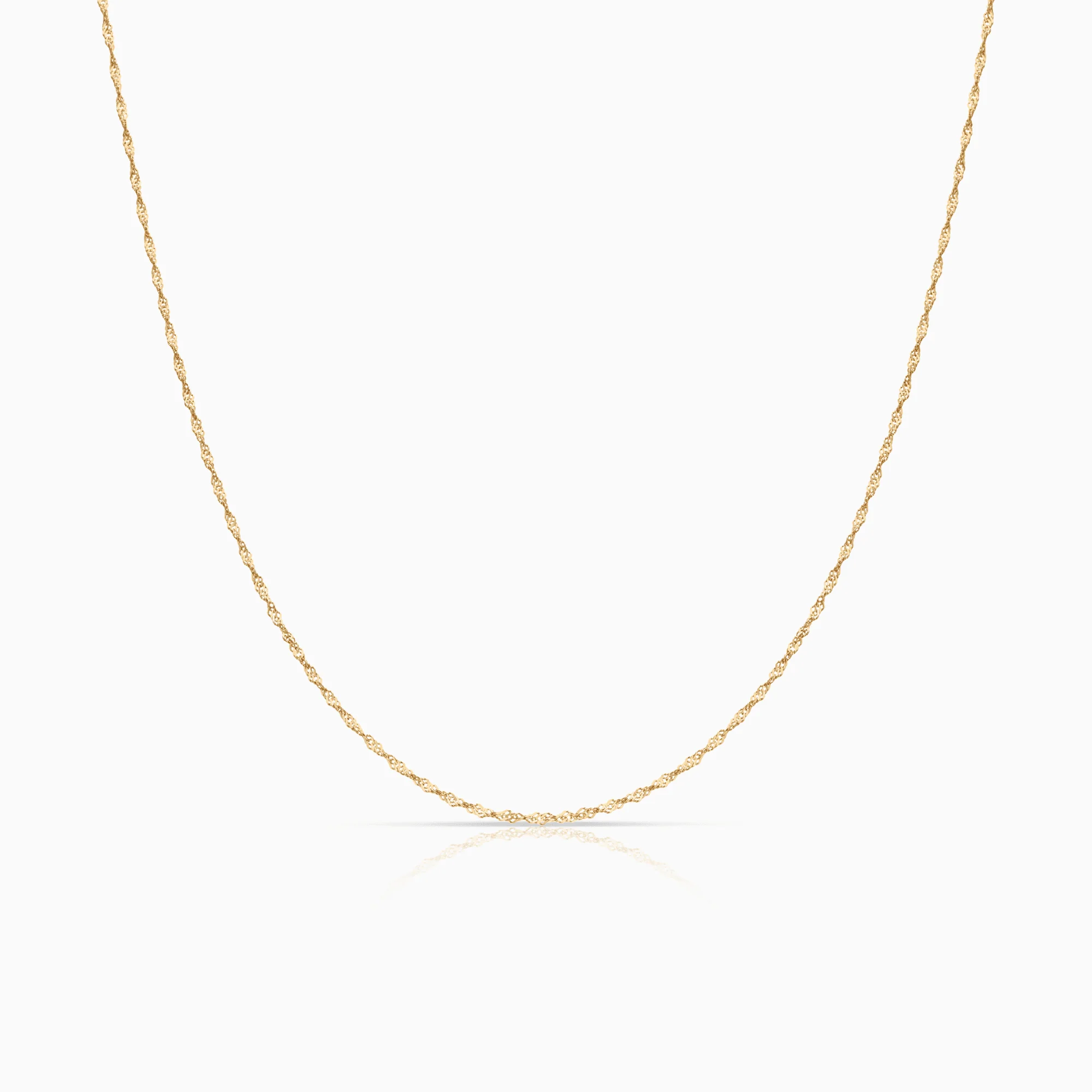 Singapore chain 42.5cm 18K gold