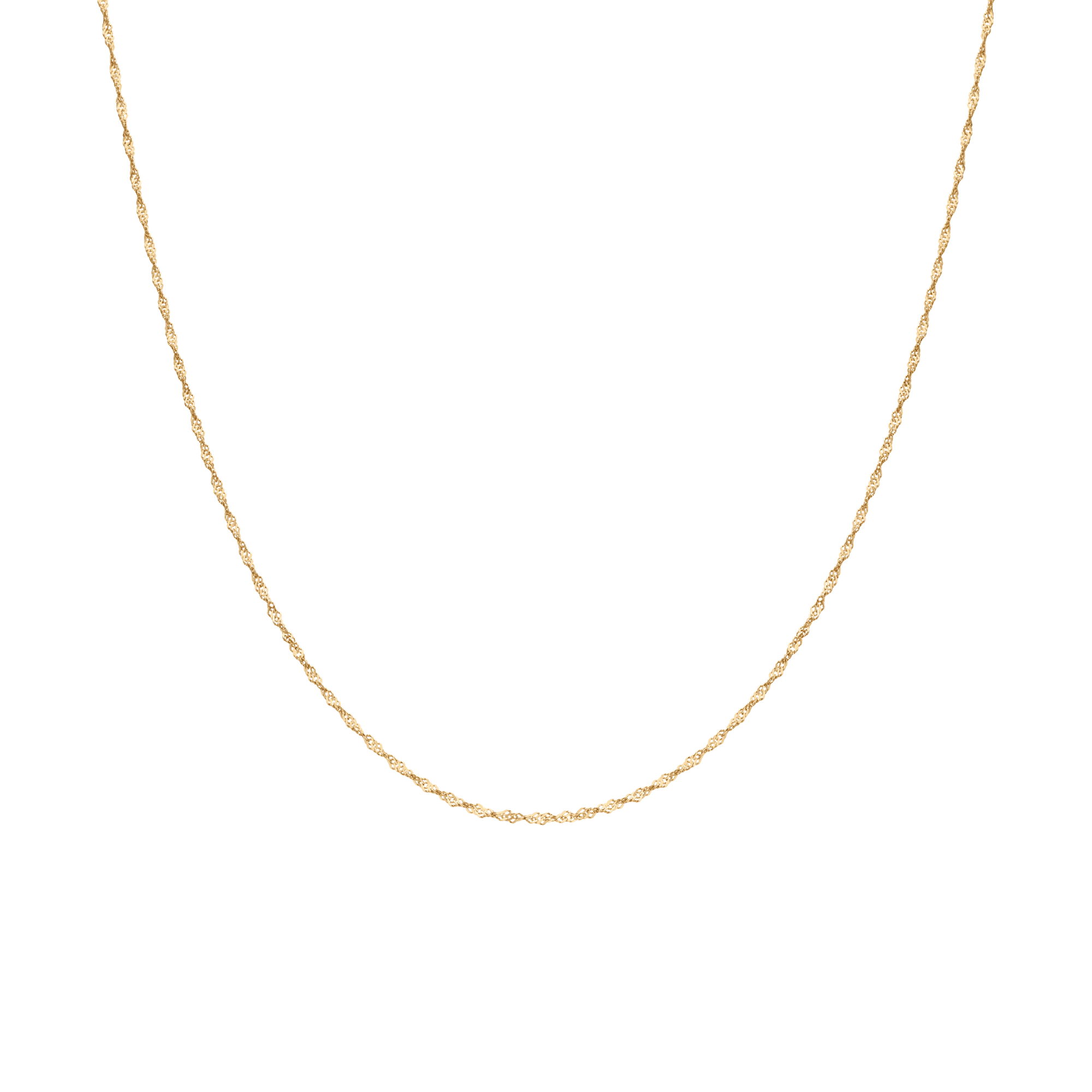 Singapore chain 42.5cm 18K gold - Image 2