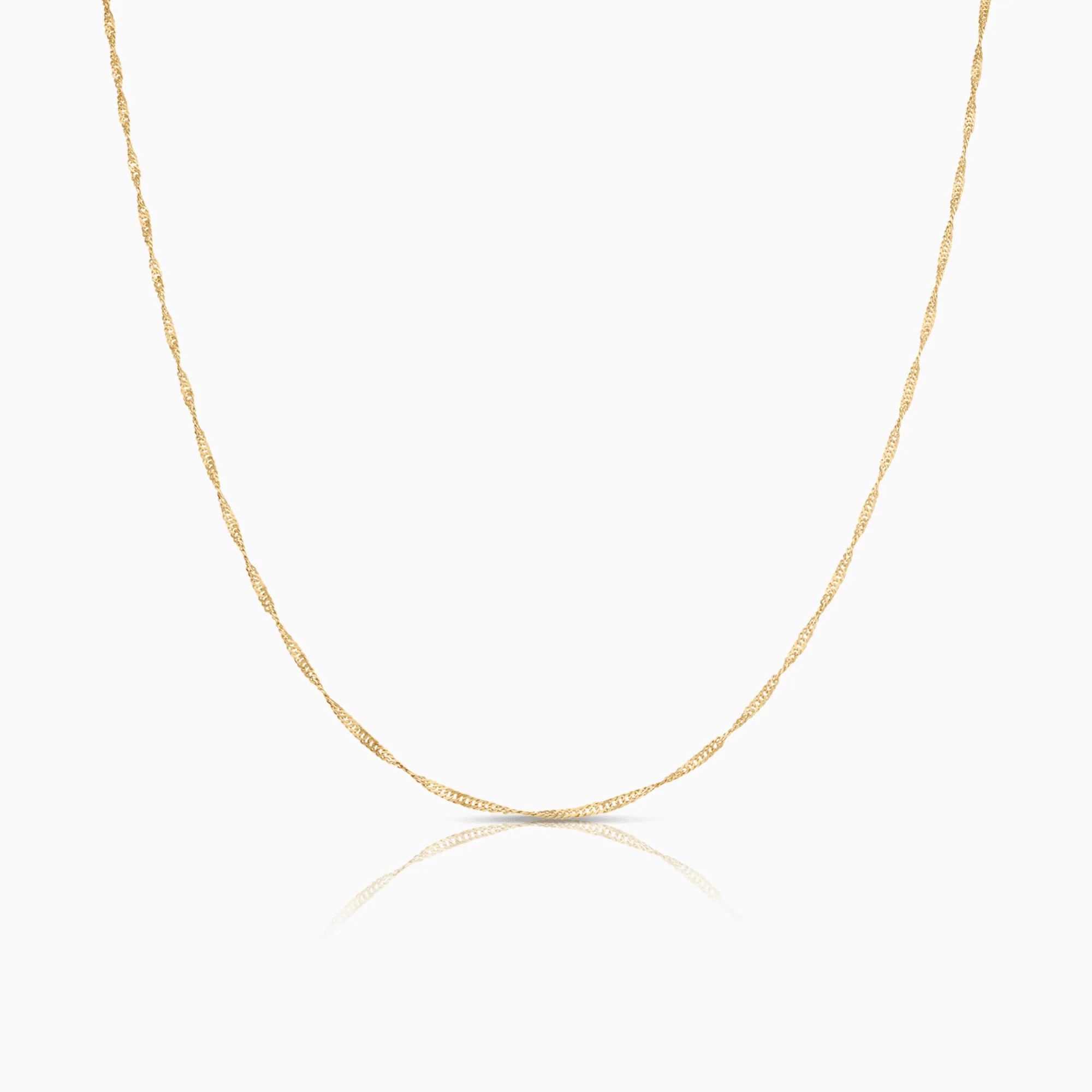 Singapore Chain 42cm 18K Gold