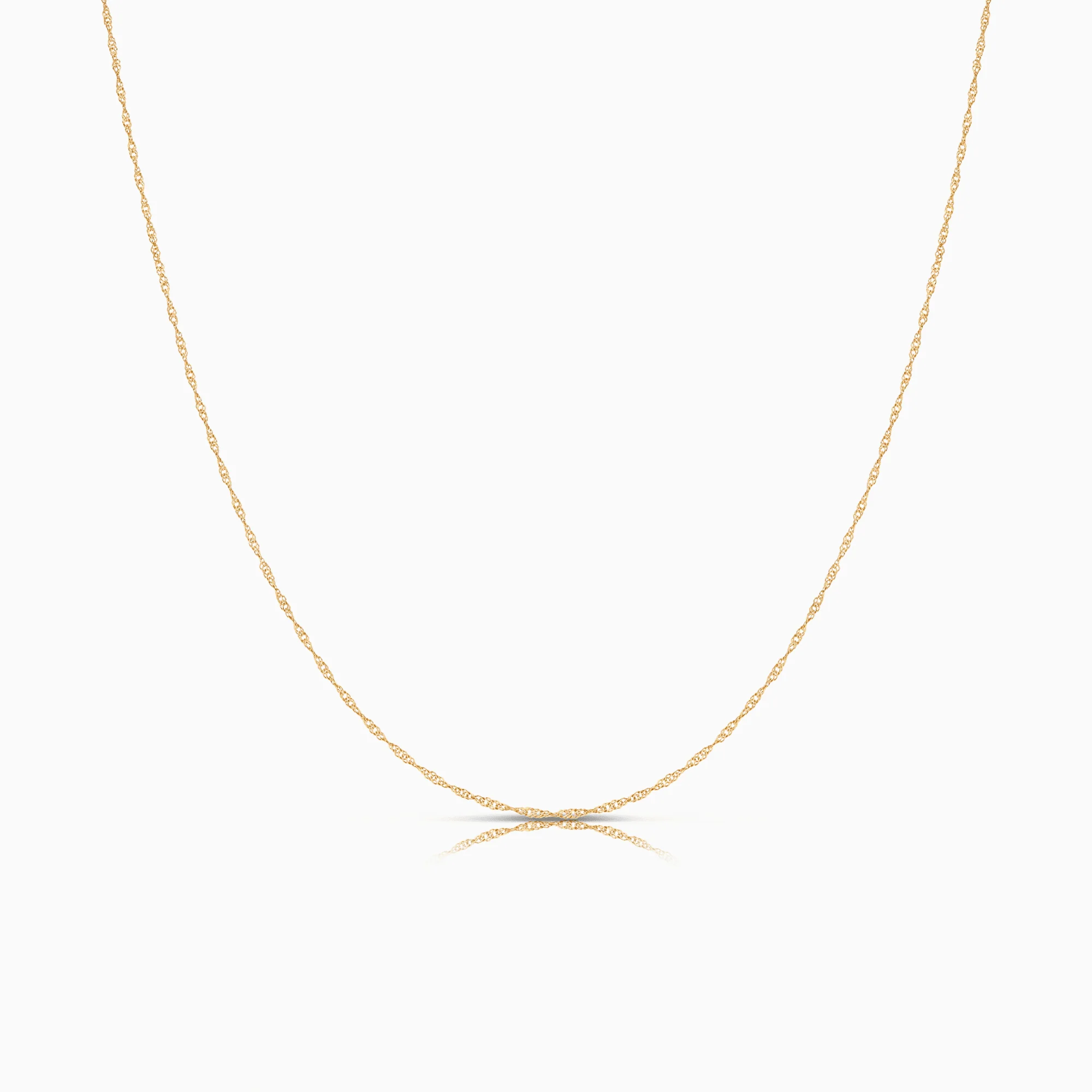 Singapore Chain 42cm 18K Gold