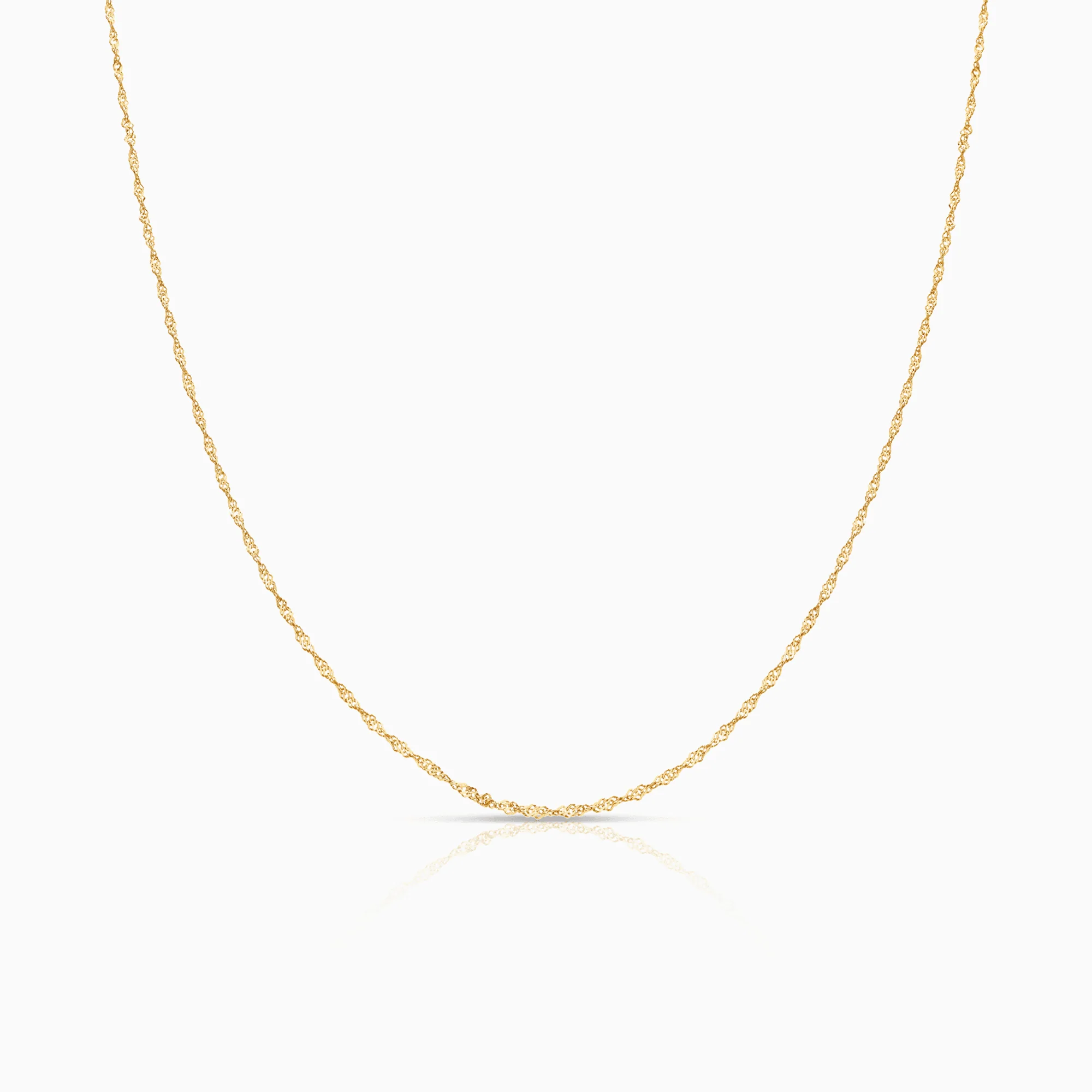 Singapore Chain 42cm 18K Gold