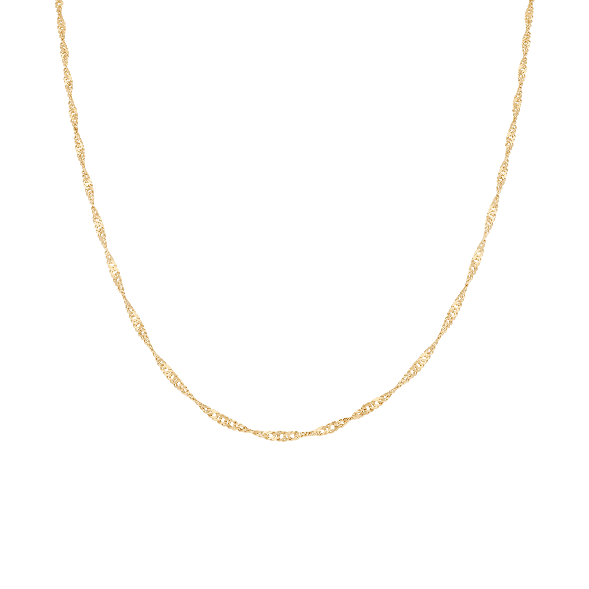 Singapore chain 43cm 18K gold - Image 2