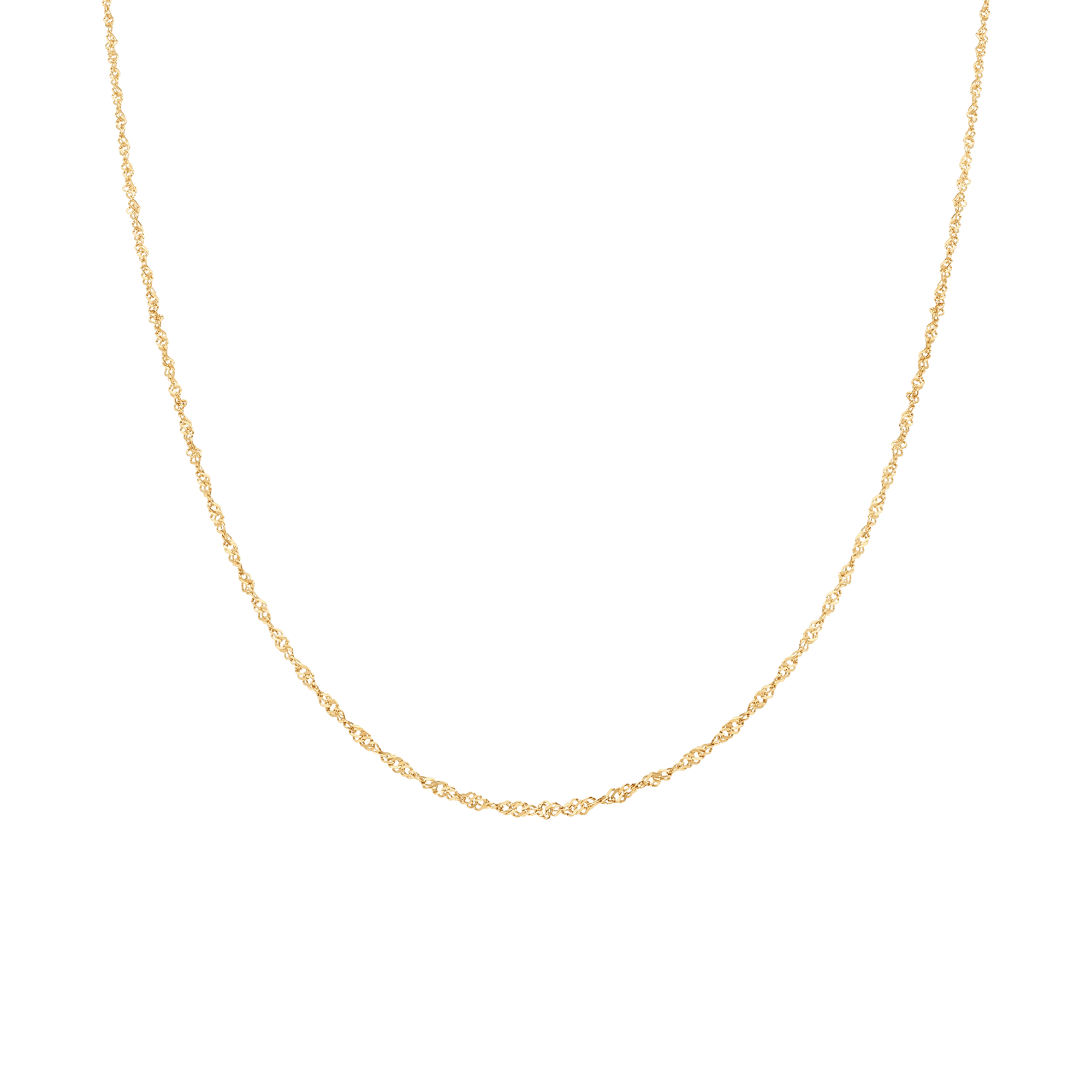 Singapore chain 43cm 18K gold - Image 2