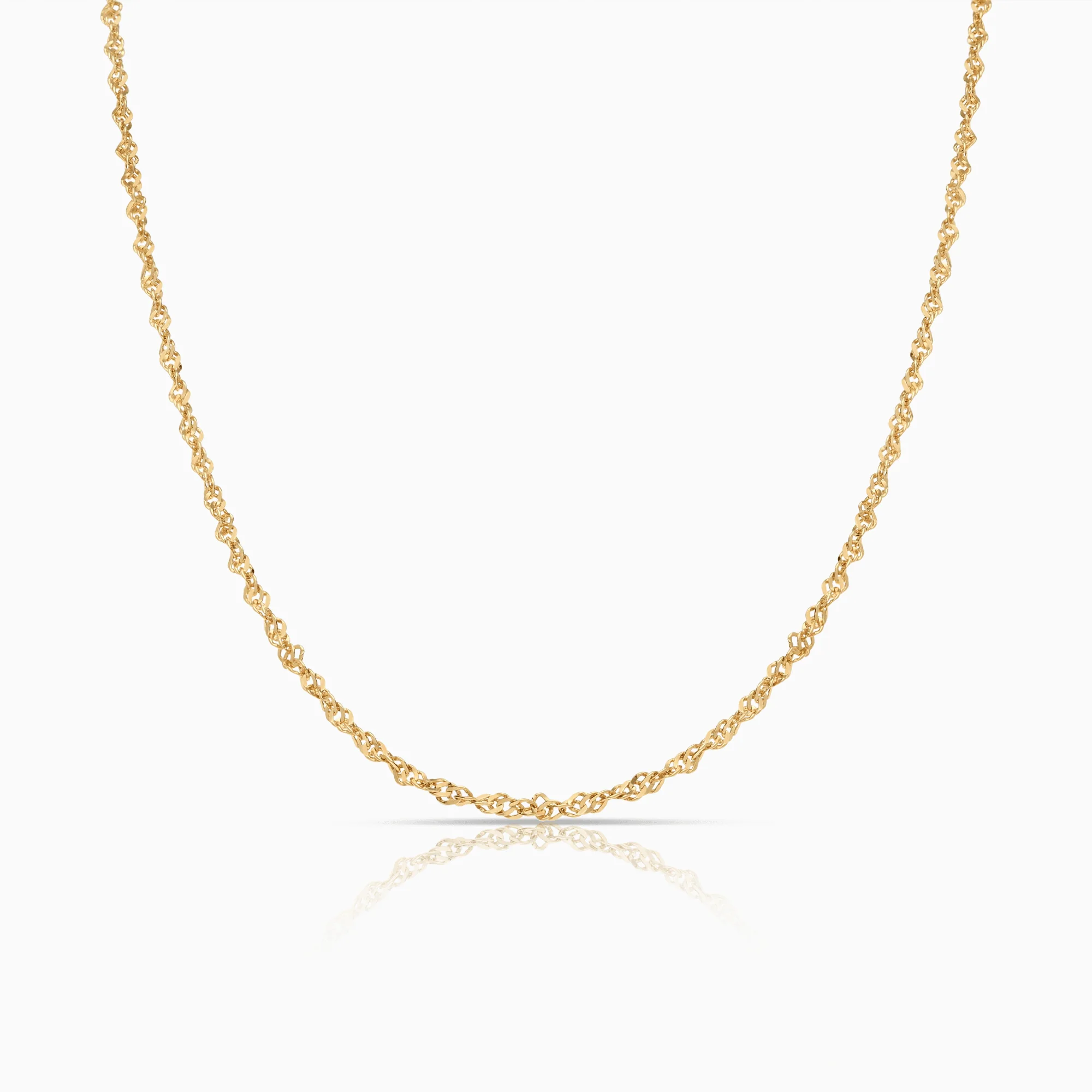 Singapore chain 44.5cm 18K gold