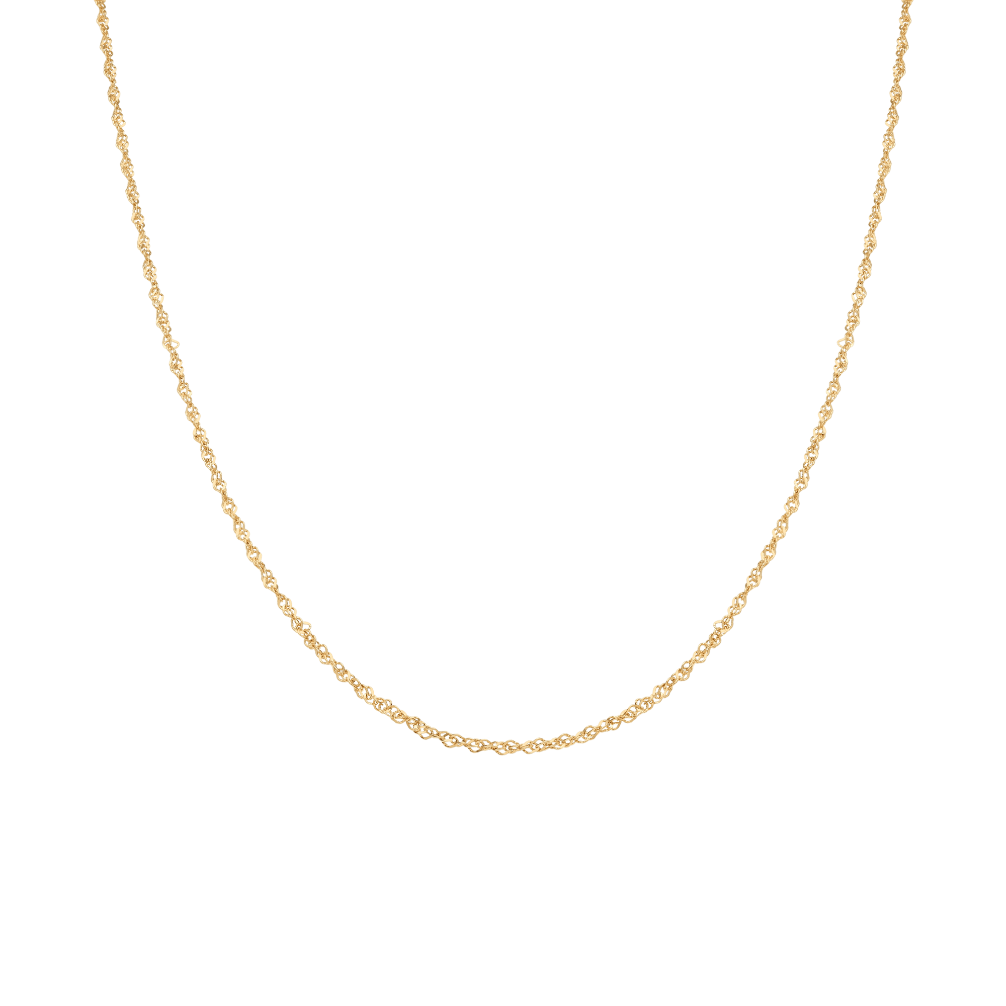Singapore chain 44.5cm 18K gold - Image 2