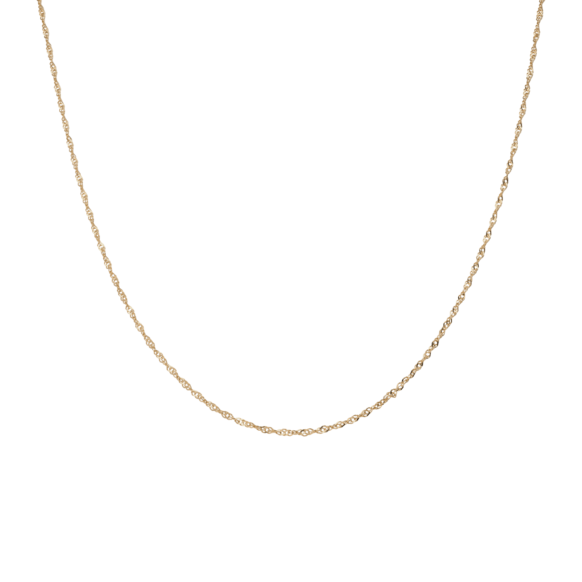 Singapore chain 44cm 18K gold