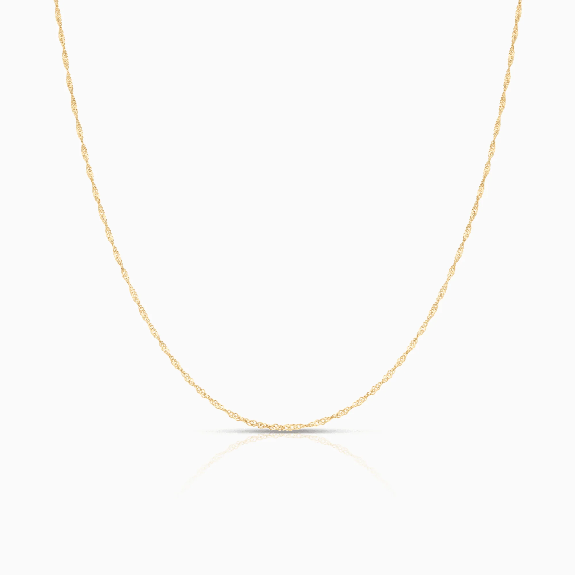Singapore chain 44cm 18K gold