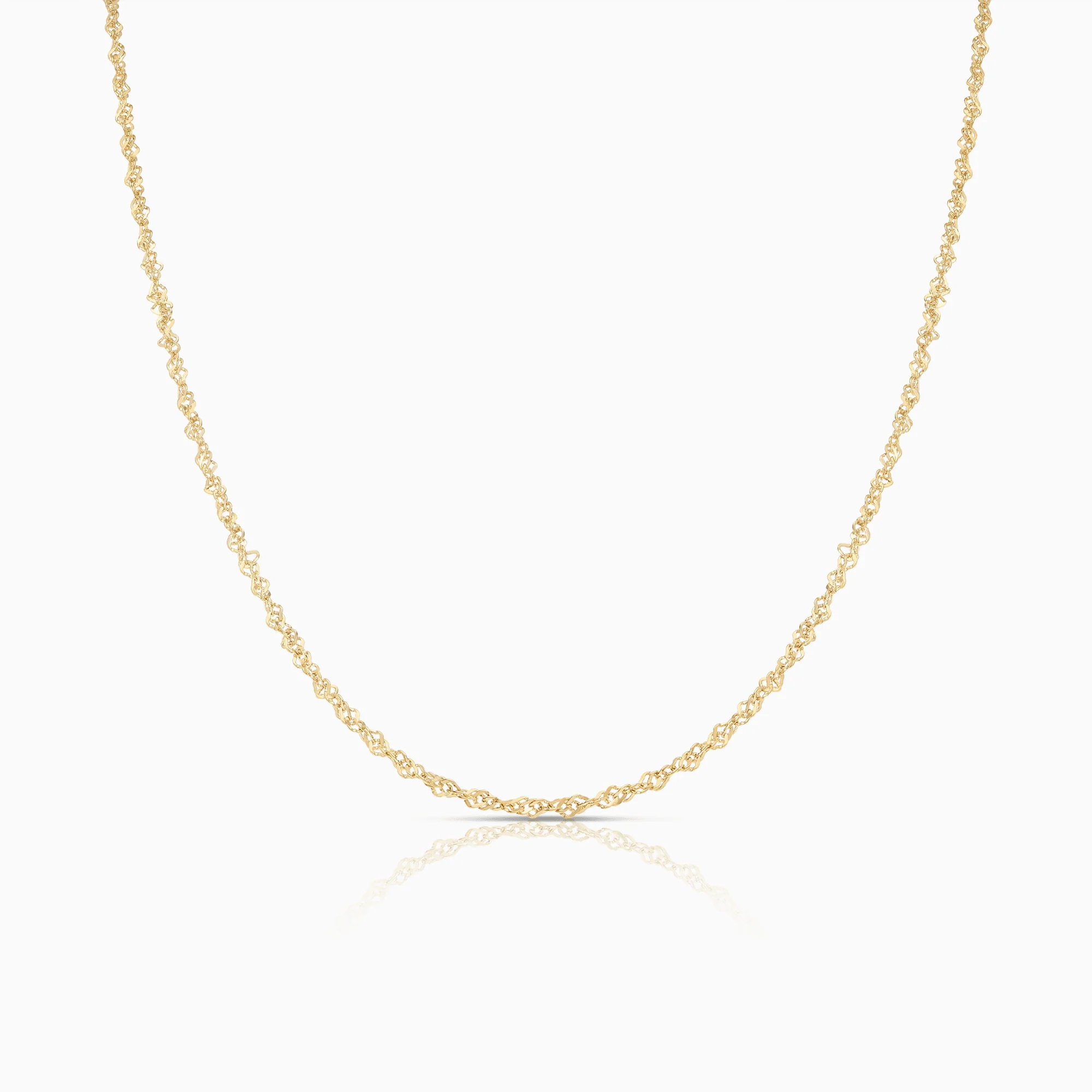 Singapore chain 44cm 18K gold
