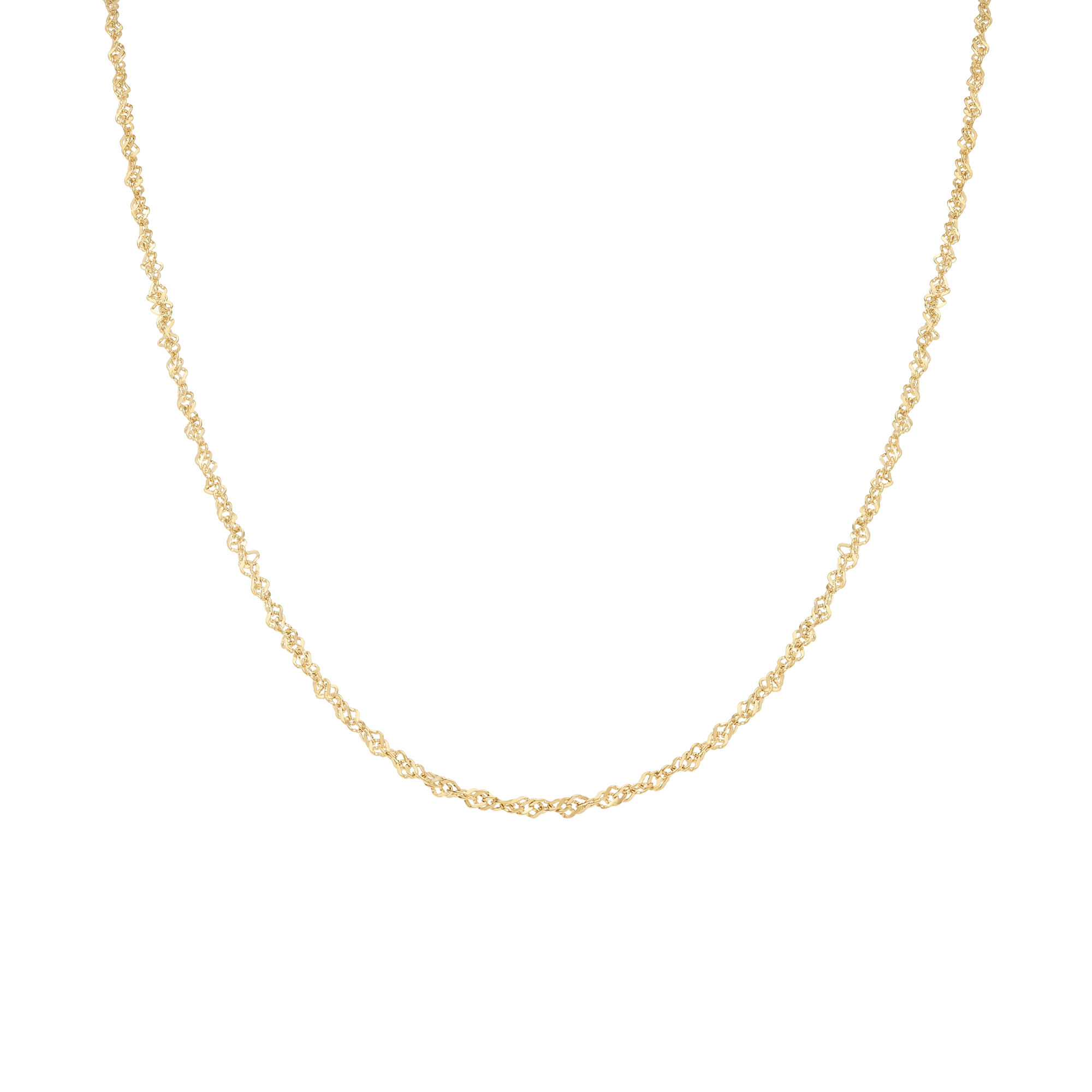 Singapore chain 44cm 18K gold - Image 2