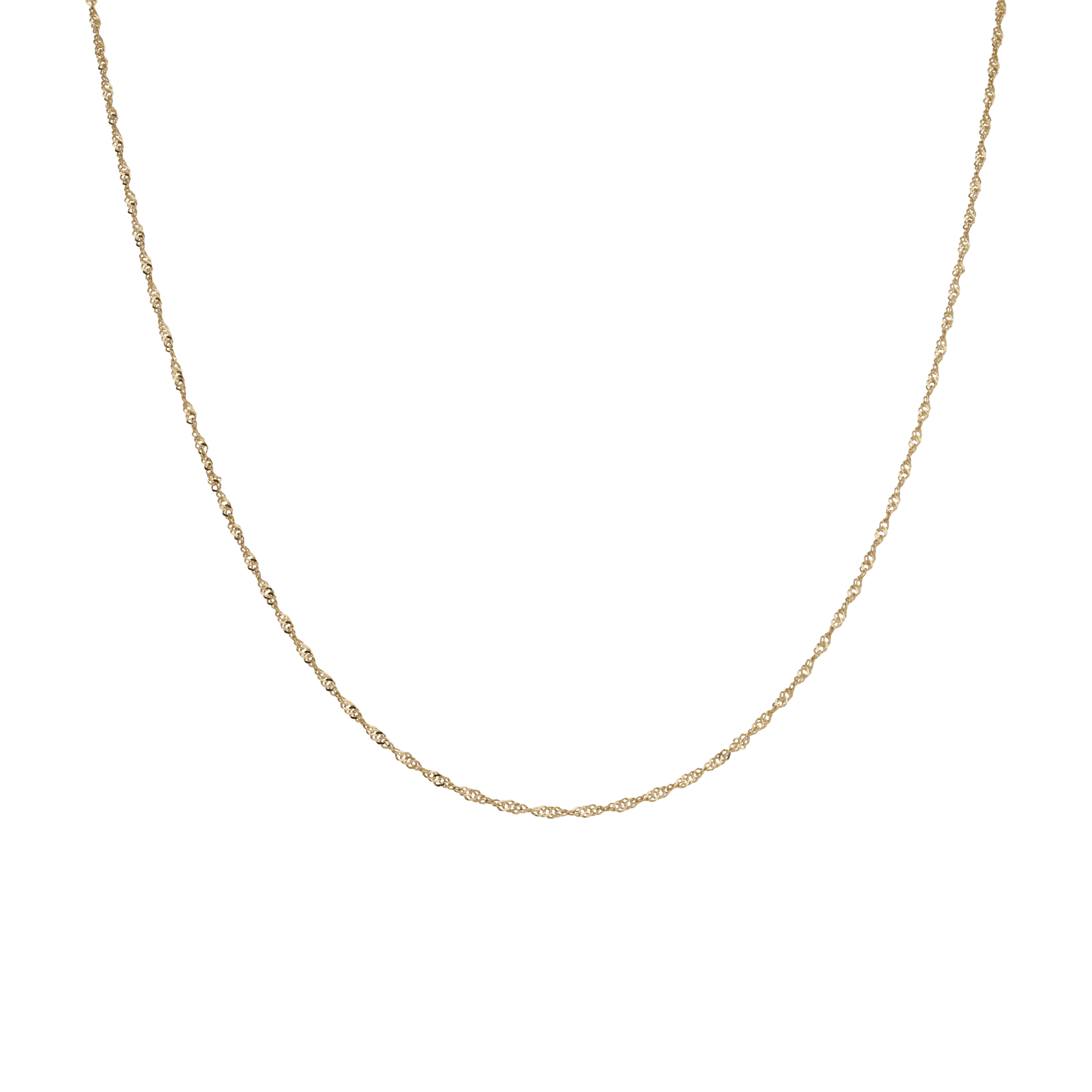 Singapore chain 45cm 18K gold