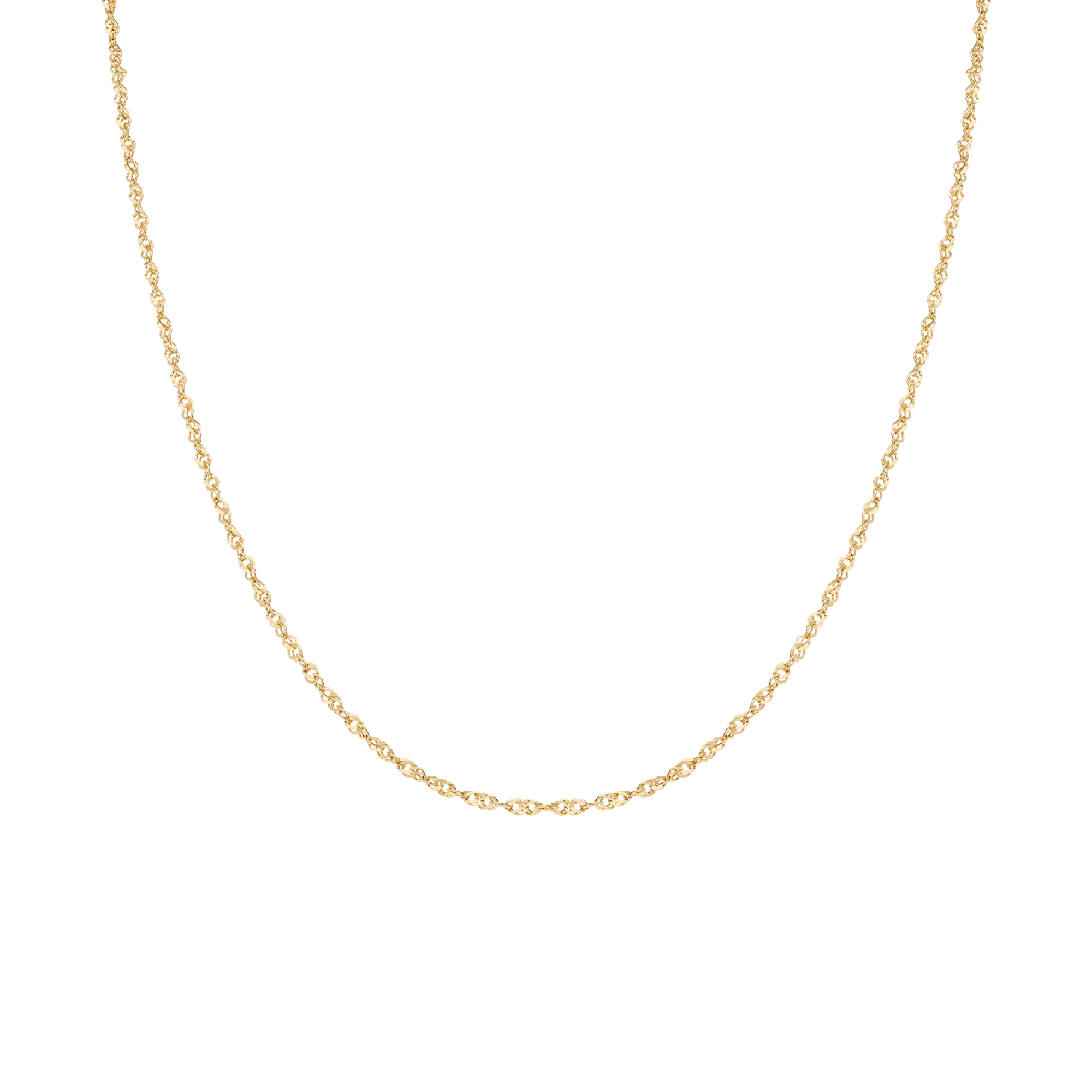 Singapore chain 45cm 18K gold - Image 2
