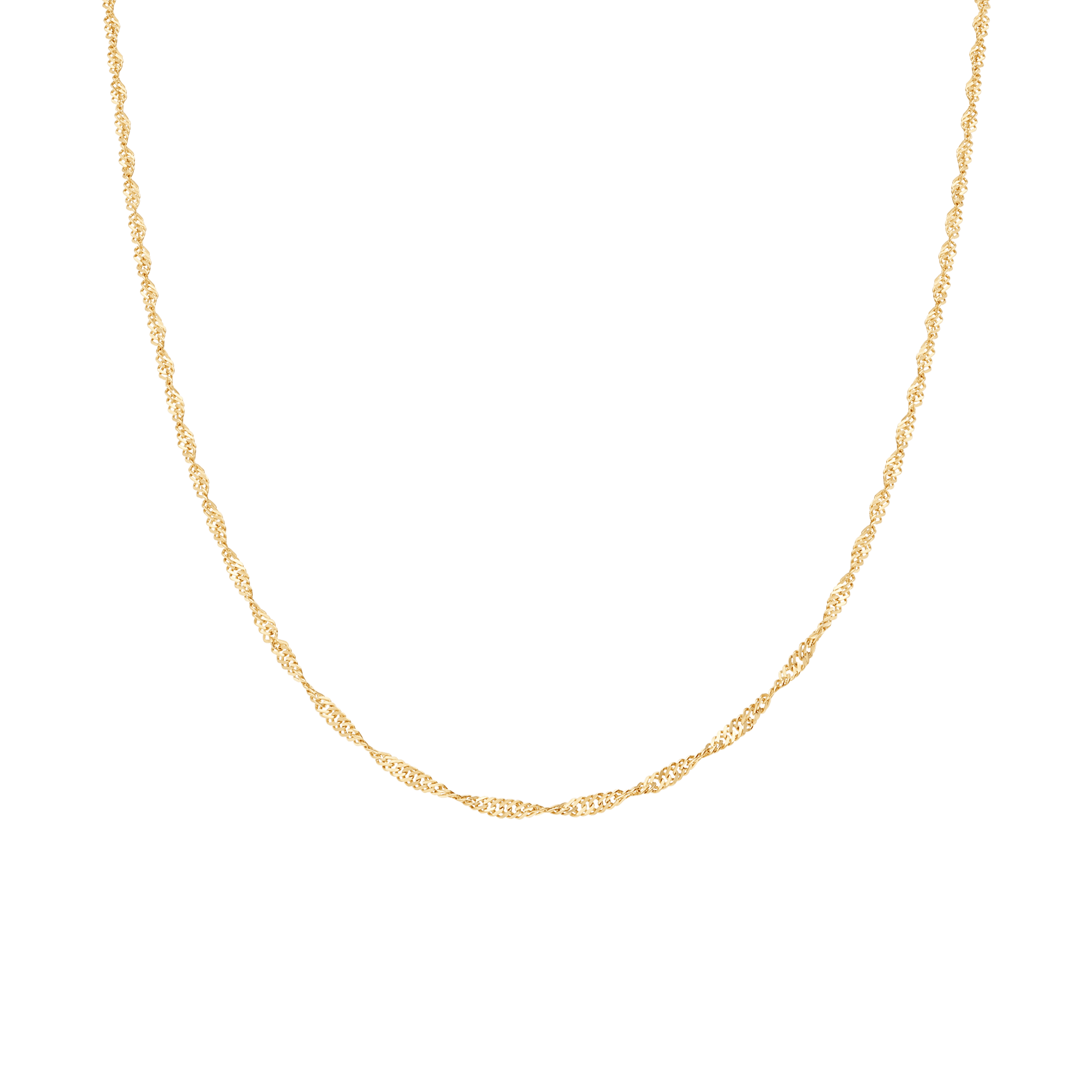Singapore chain 45cm 18K gold - Image 2