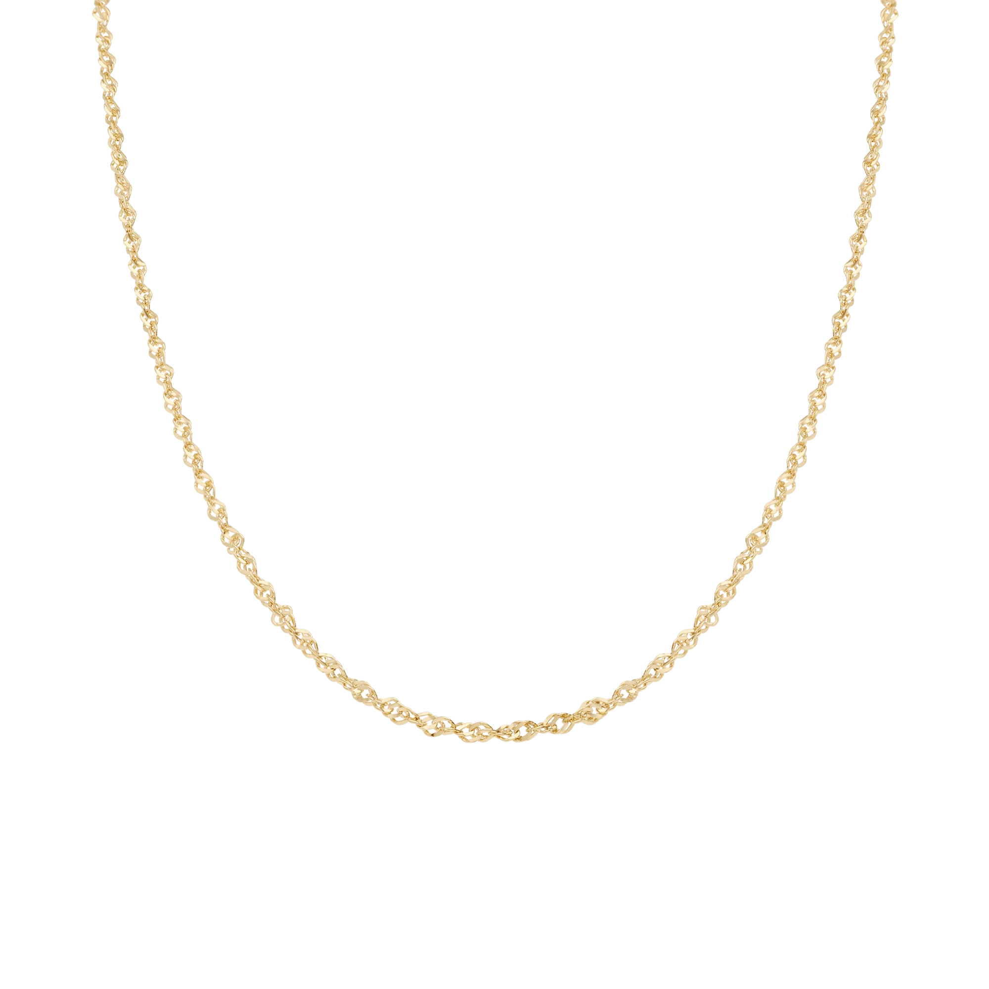 Singapore chain 45cm 18K gold - Image 2