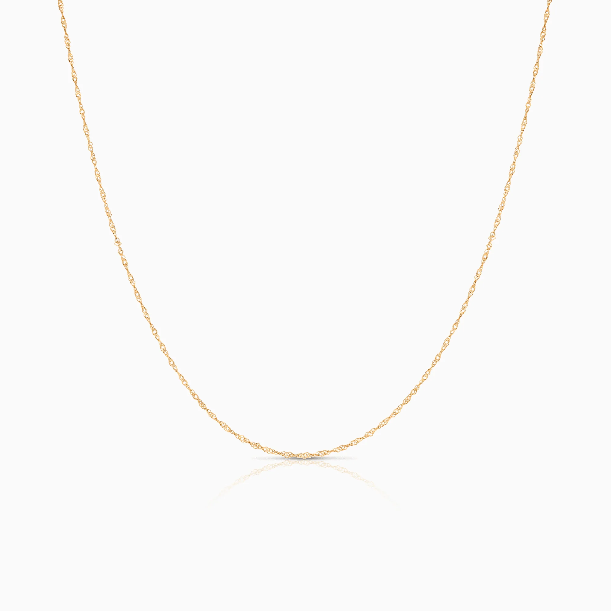 Singapore chain 45cm 18K gold